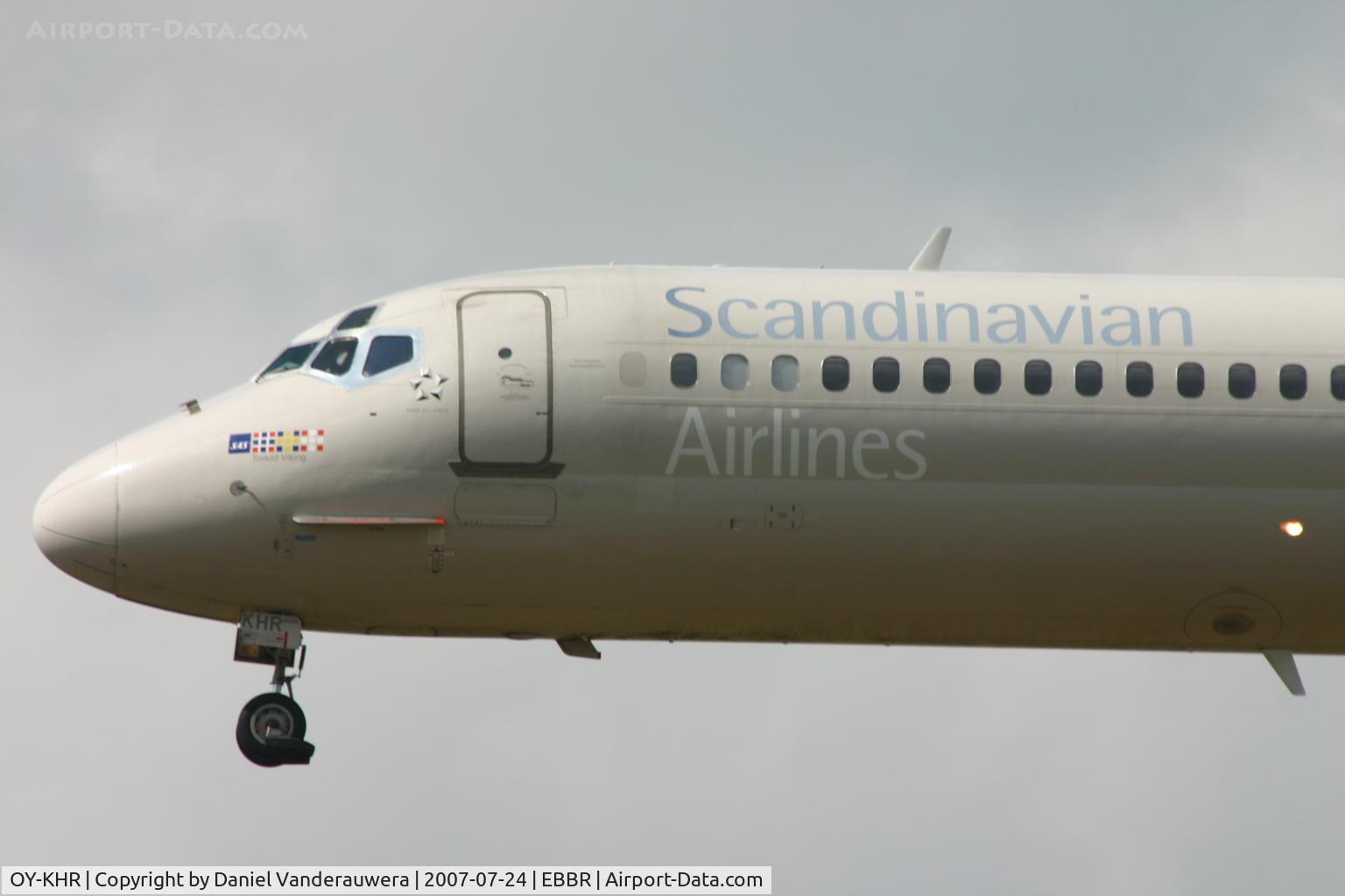 OY-KHR, 1991 McDonnell Douglas MD-81 (DC-9-81) C/N 53275, arrival of 