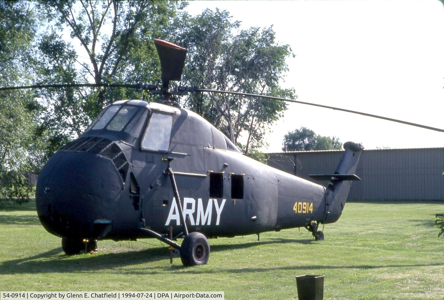 54-0914, 1956 Sikorsky CH-34A-SI Choctaw C/N 58-194, CH-34A across the street from the airport, on Powis Road.