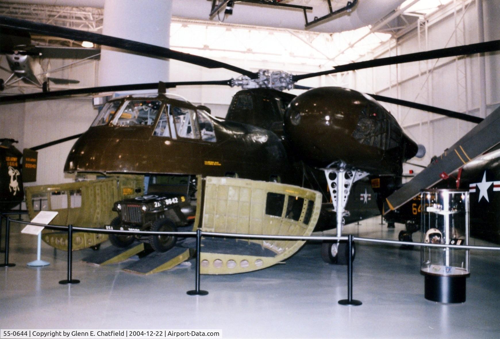 55-0644, 1955 Sikorsky CH-37B Mojave (S-56) C/N 56-031, CH-37A Mojave at the Army Aviation Museum