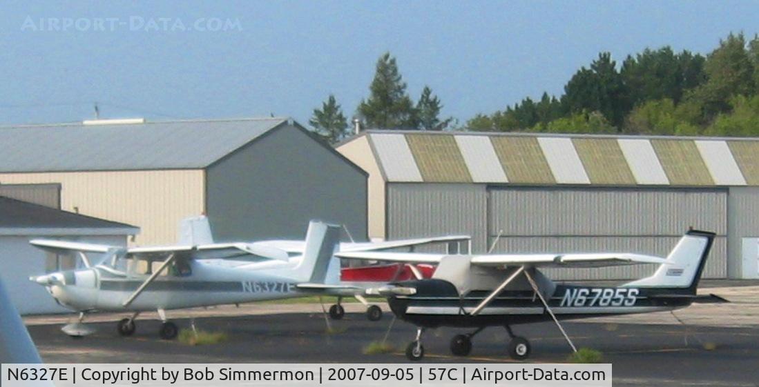 N6327E, 1959 Cessna 172 C/N 46427, On the ramp at East Troy, WI