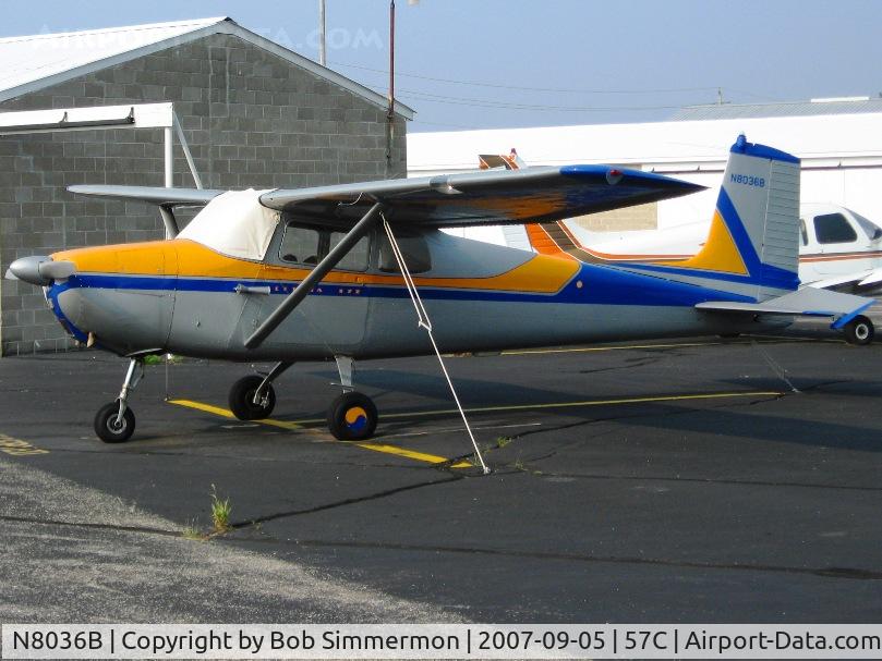 N8036B, 1957 Cessna 172 C/N 29836, On the ramp at East Troy, WI