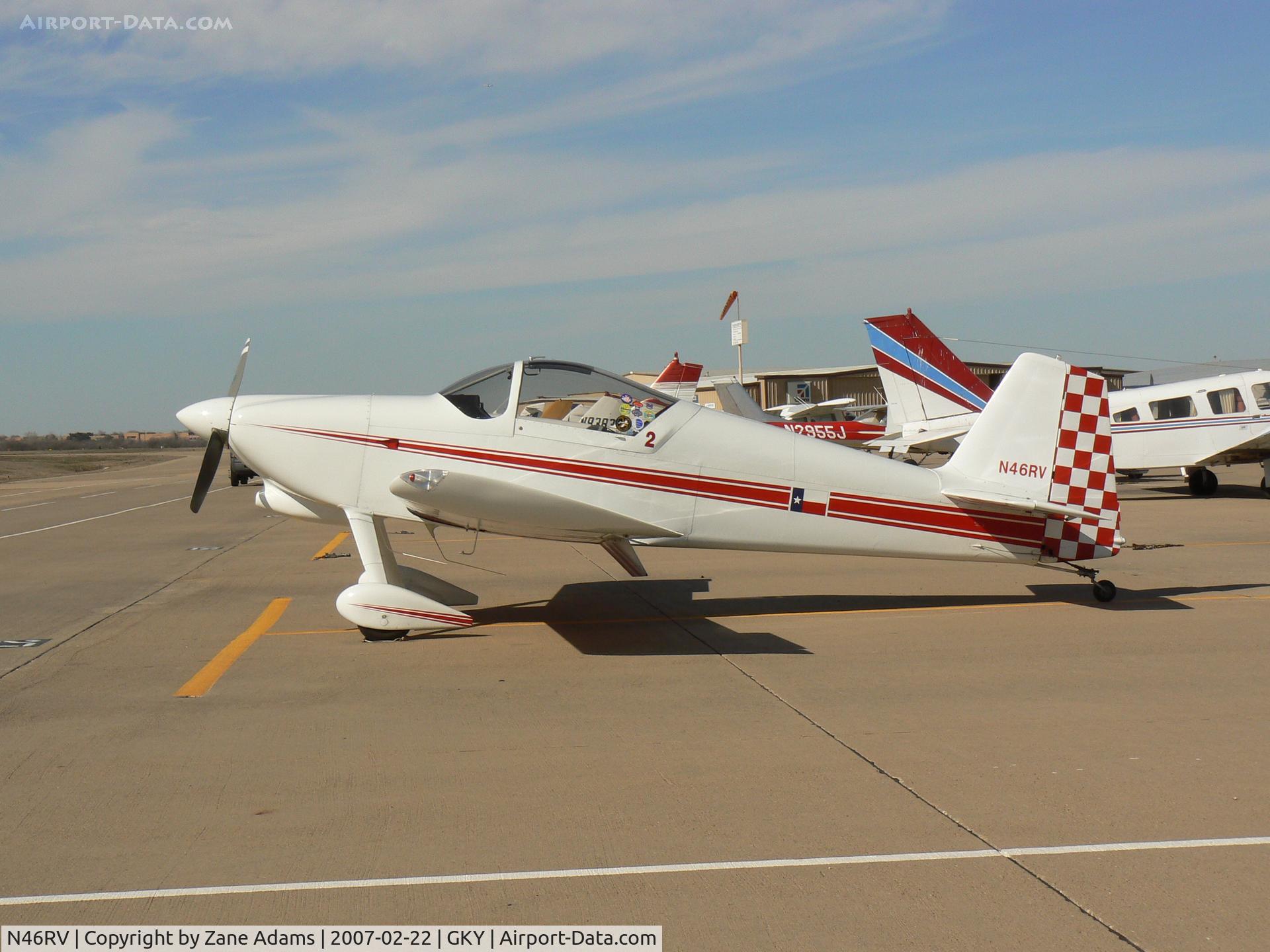 N46RV, 1996 Vans RV-6 C/N 20483, Texas flag paint