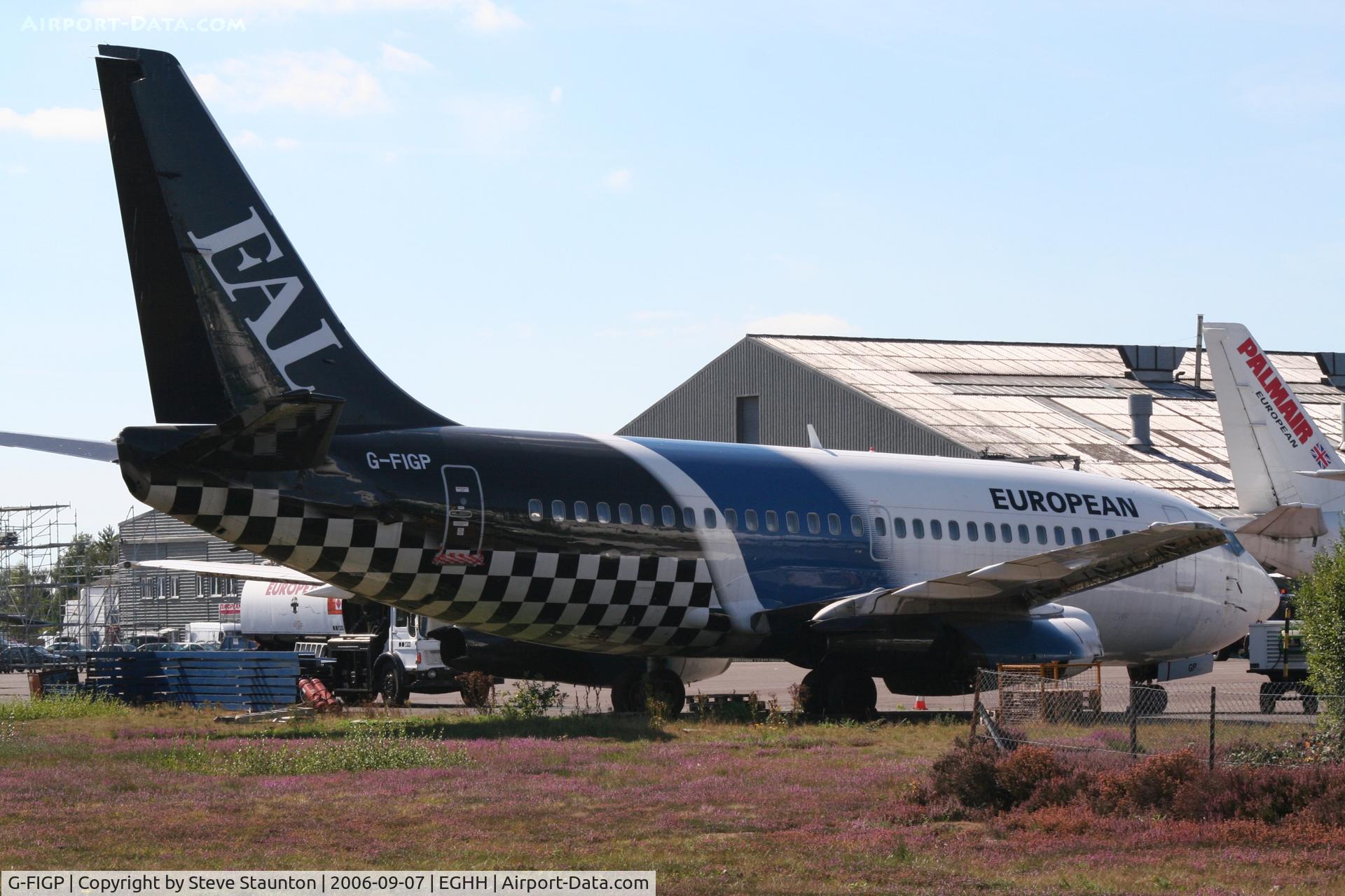G-FIGP, 1983 Boeing 737-2E7 C/N 22875, Taken at Bournemouth September 2006