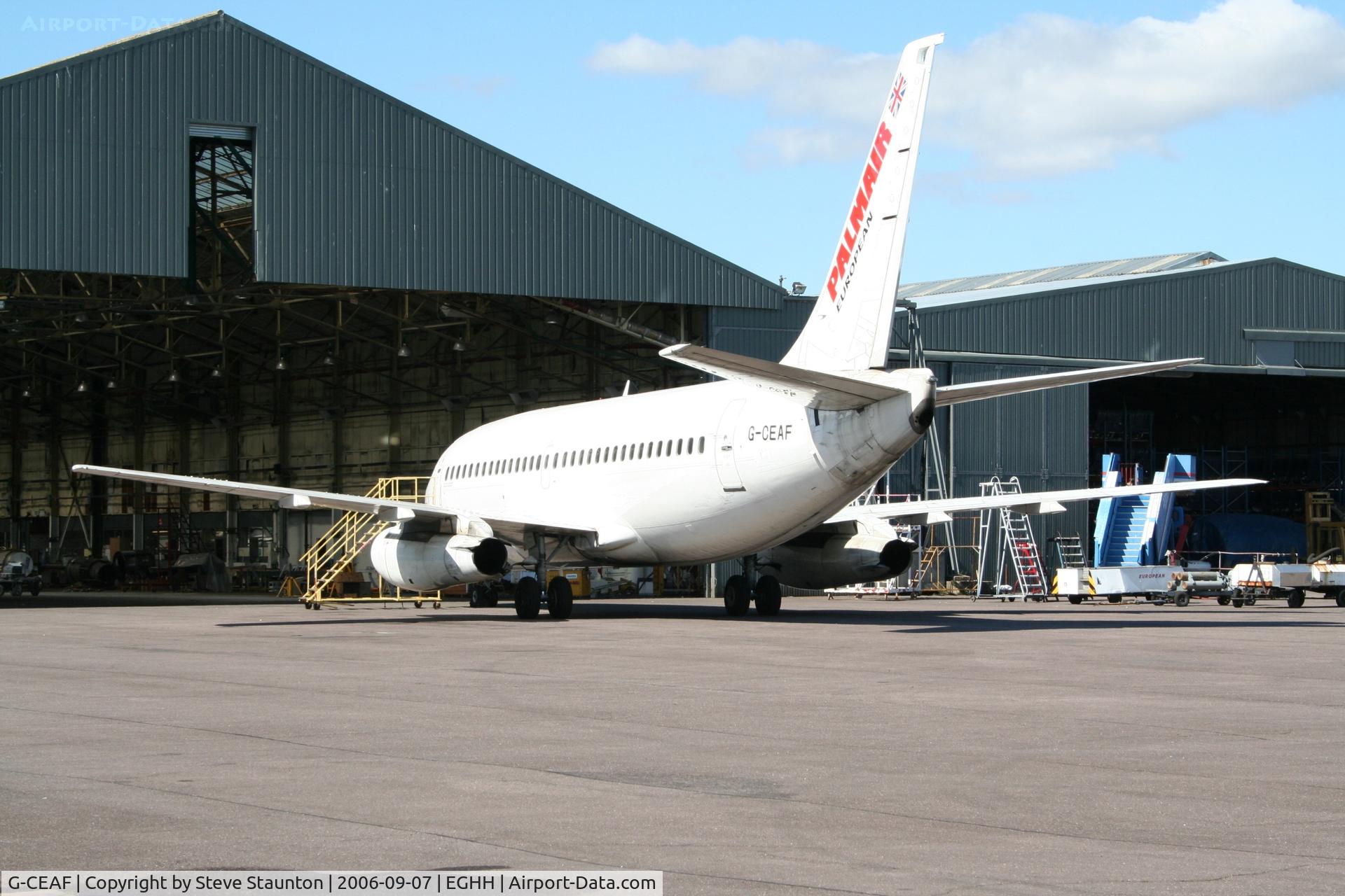 G-CEAF, 1974 Boeing 737-229 C/N 20910, Taken at Bournemouth September 2006