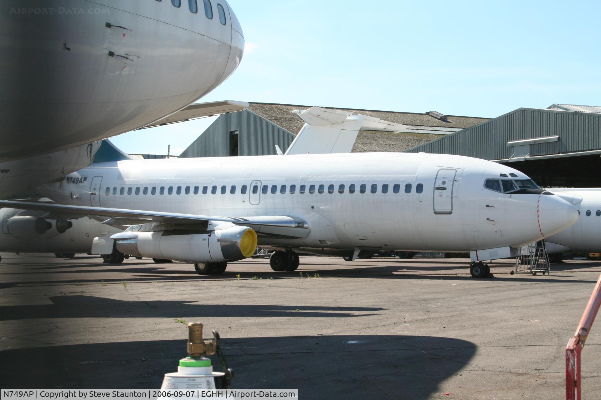 N749AP, 1979 Boeing 737-281 C/N 21768, Taken at Bournemouth September 2006
