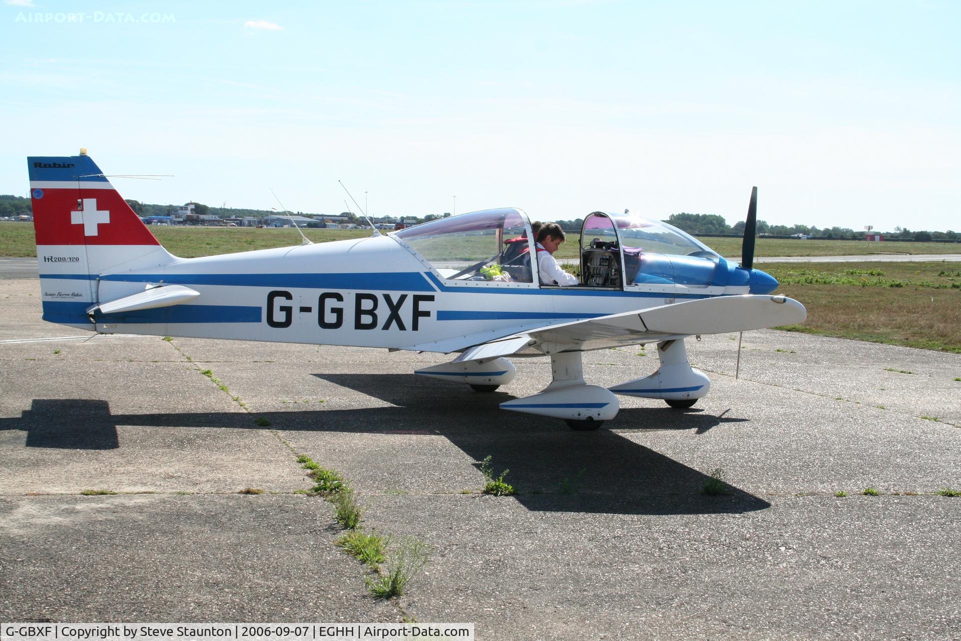 G-GBXF, 1975 Robin HR-200-120B C/N 25, Taken at Bournemouth September 2006
