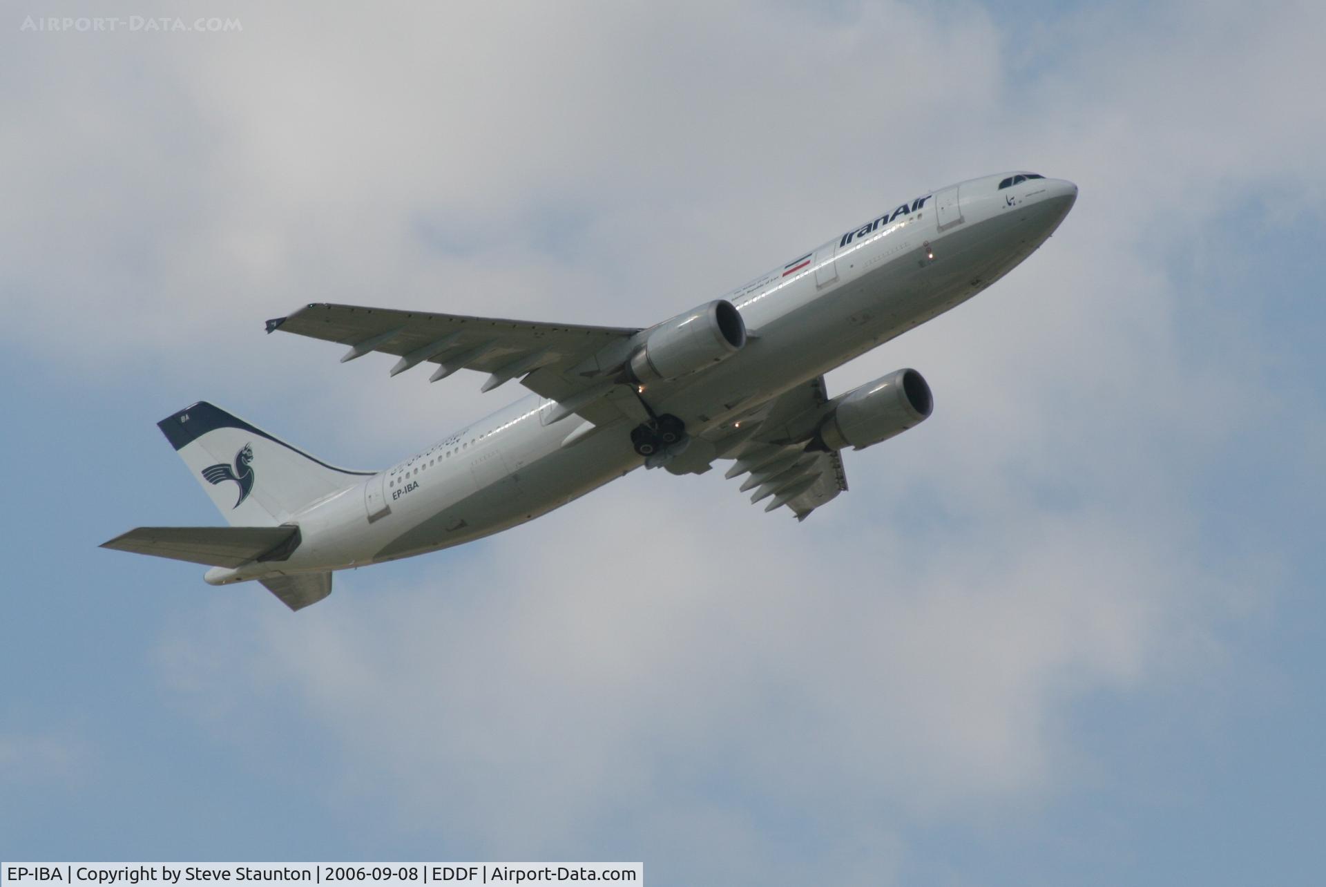 EP-IBA, 1993 Airbus A300B4-605R C/N 723, Taken at Frankfurt September 2006