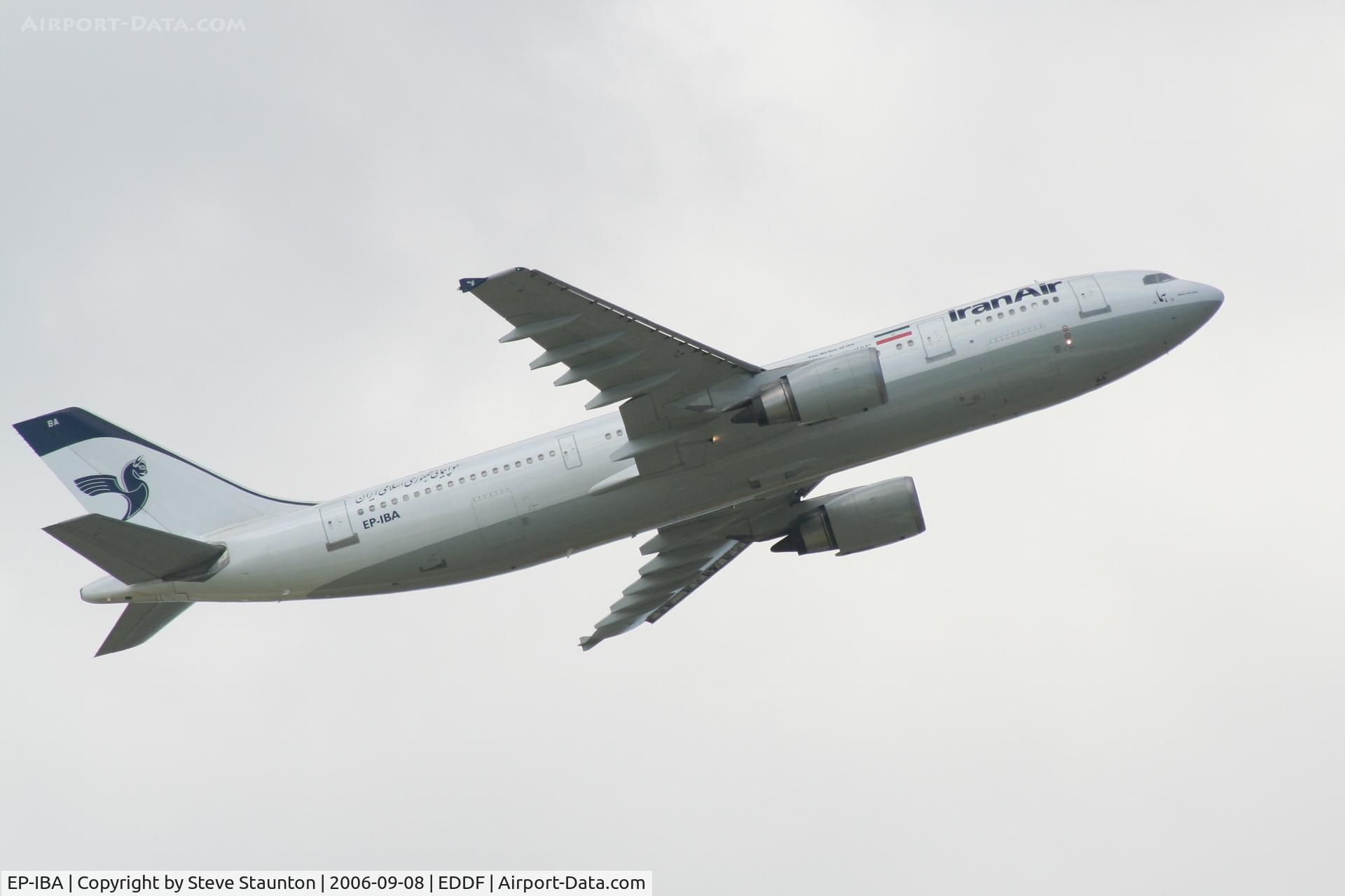 EP-IBA, 1993 Airbus A300B4-605R C/N 723, Taken at Frankfurt September 2006