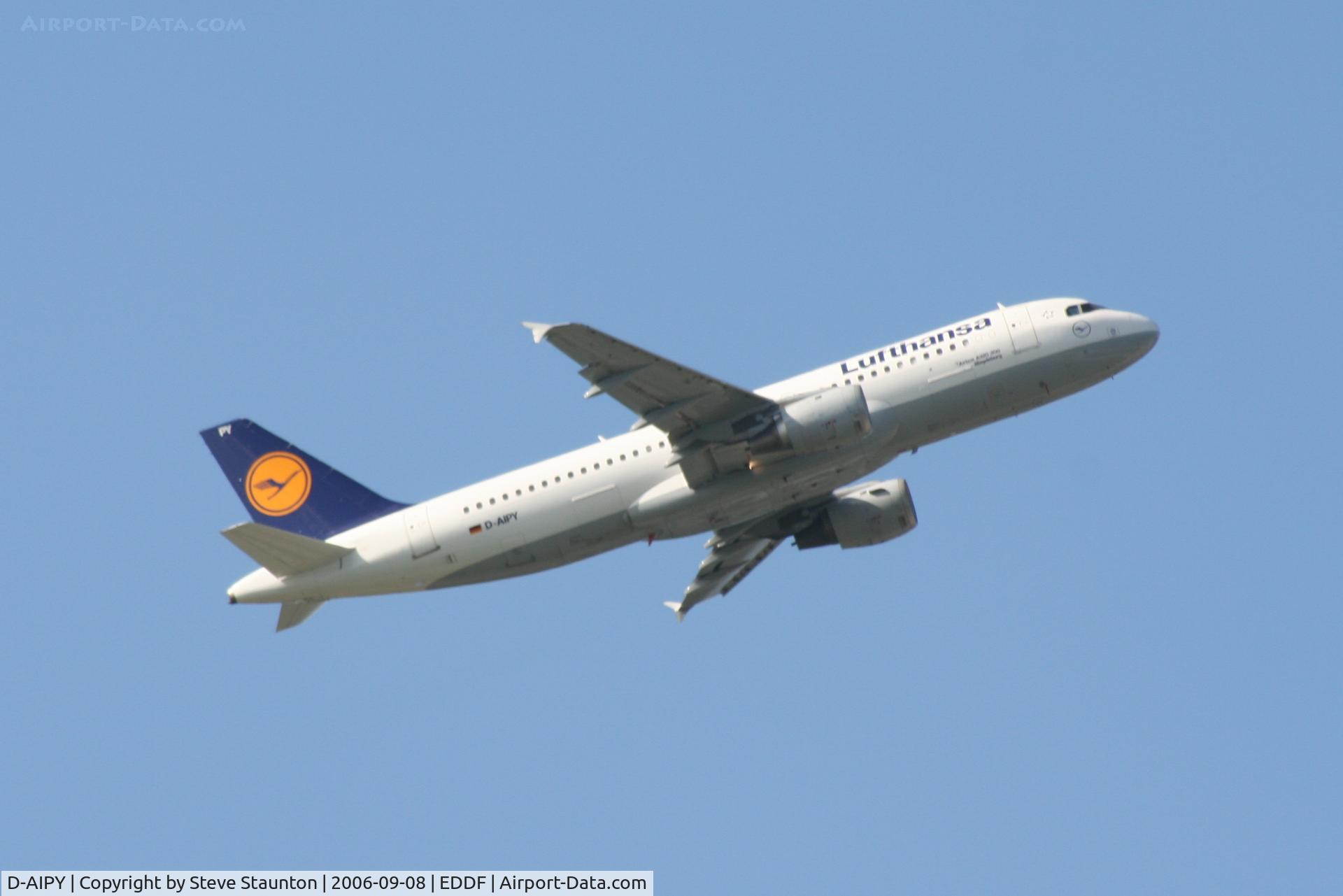 D-AIPY, 1991 Airbus A320-211 C/N 161, Taken at Frankfurt September 2006