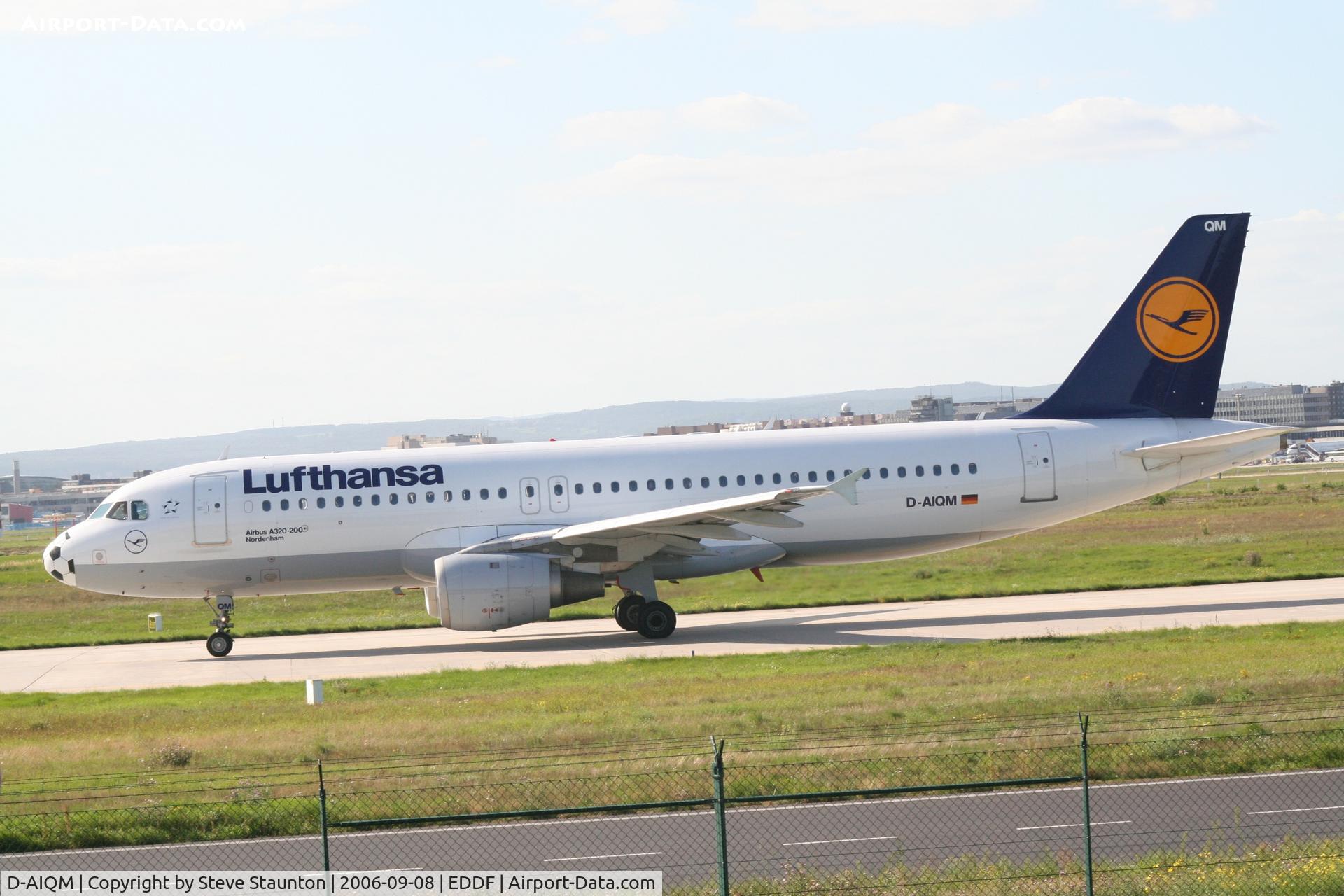 D-AIQM, 1991 Airbus A320-211 C/N 0268, Taken at Frankfurt September 2006