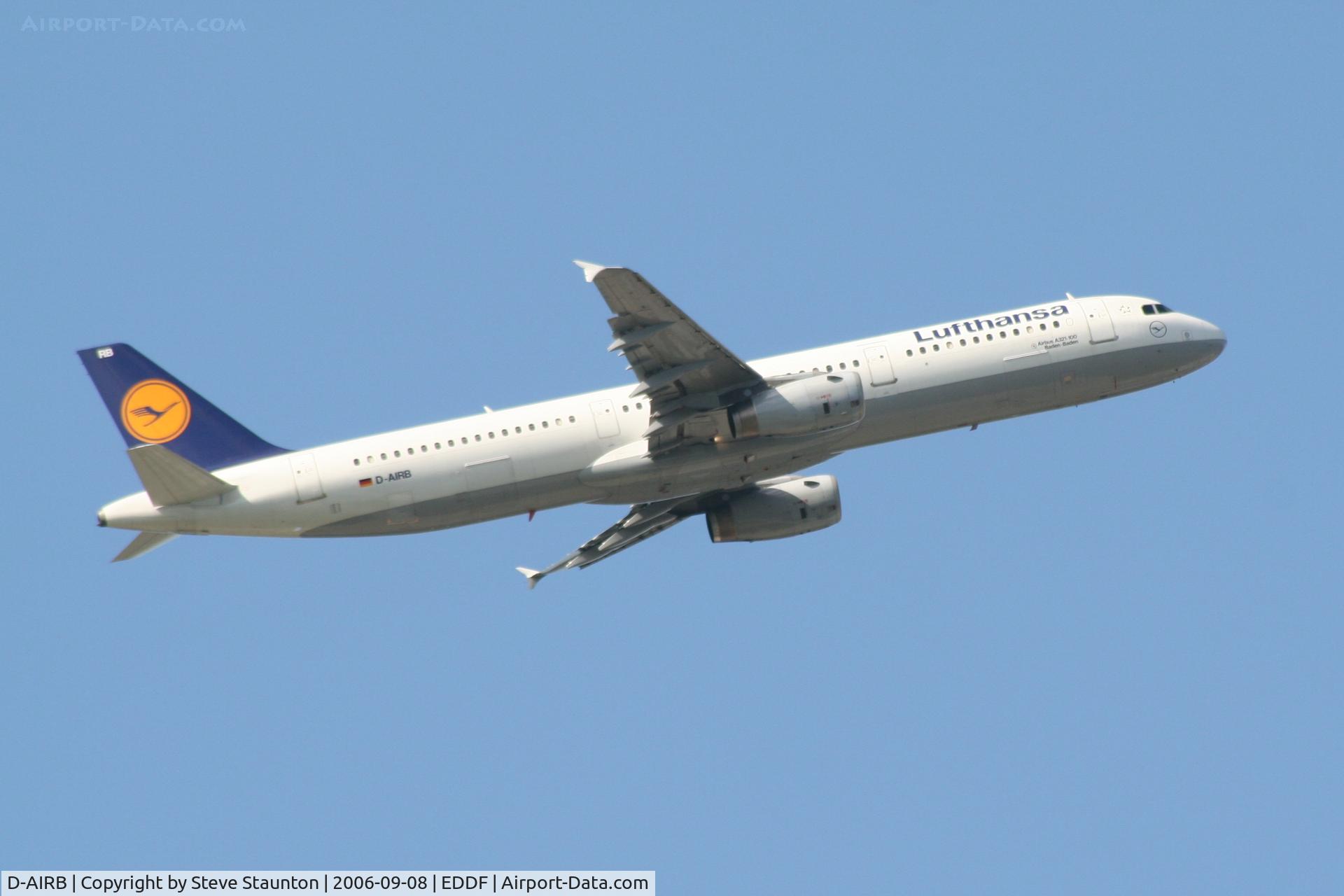 D-AIRB, 1993 Airbus A321-131 C/N 0468, Taken at Frankfurt September 2006