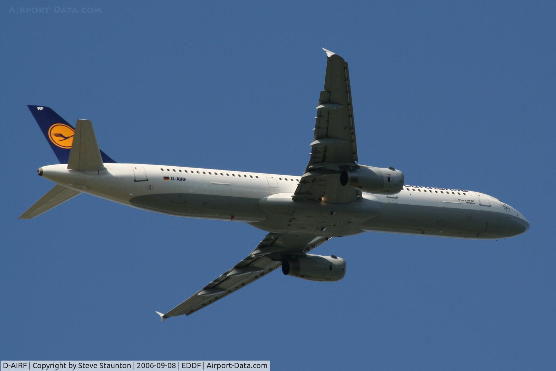 D-AIRF, 1994 Airbus A321-131 C/N 0493, Taken at Frankfurt September 2006