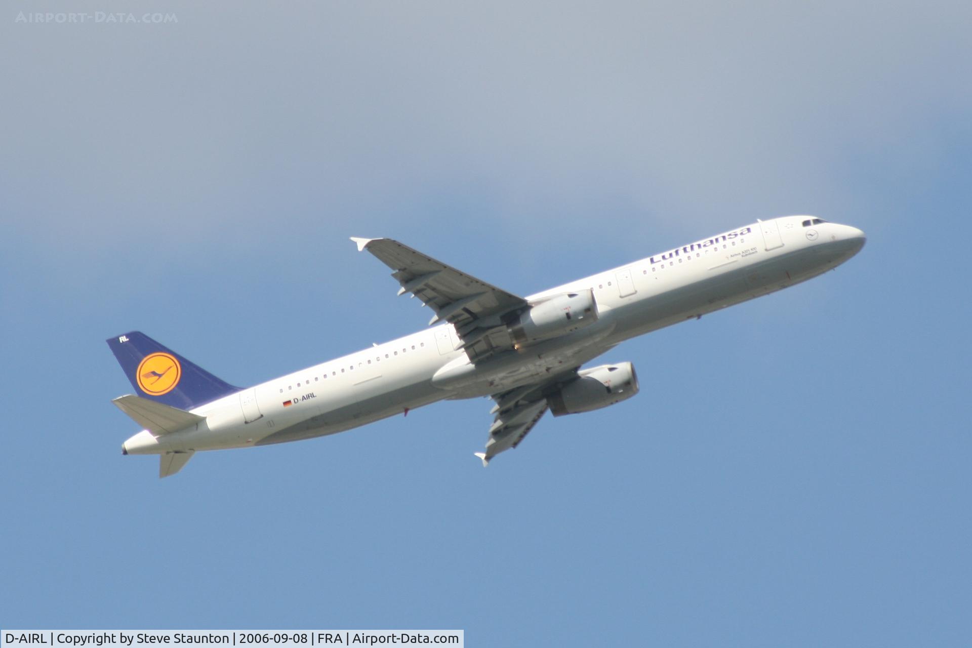 D-AIRL, 1994 Airbus A321-131 C/N 505, Taken at Frankfurt September 2006
