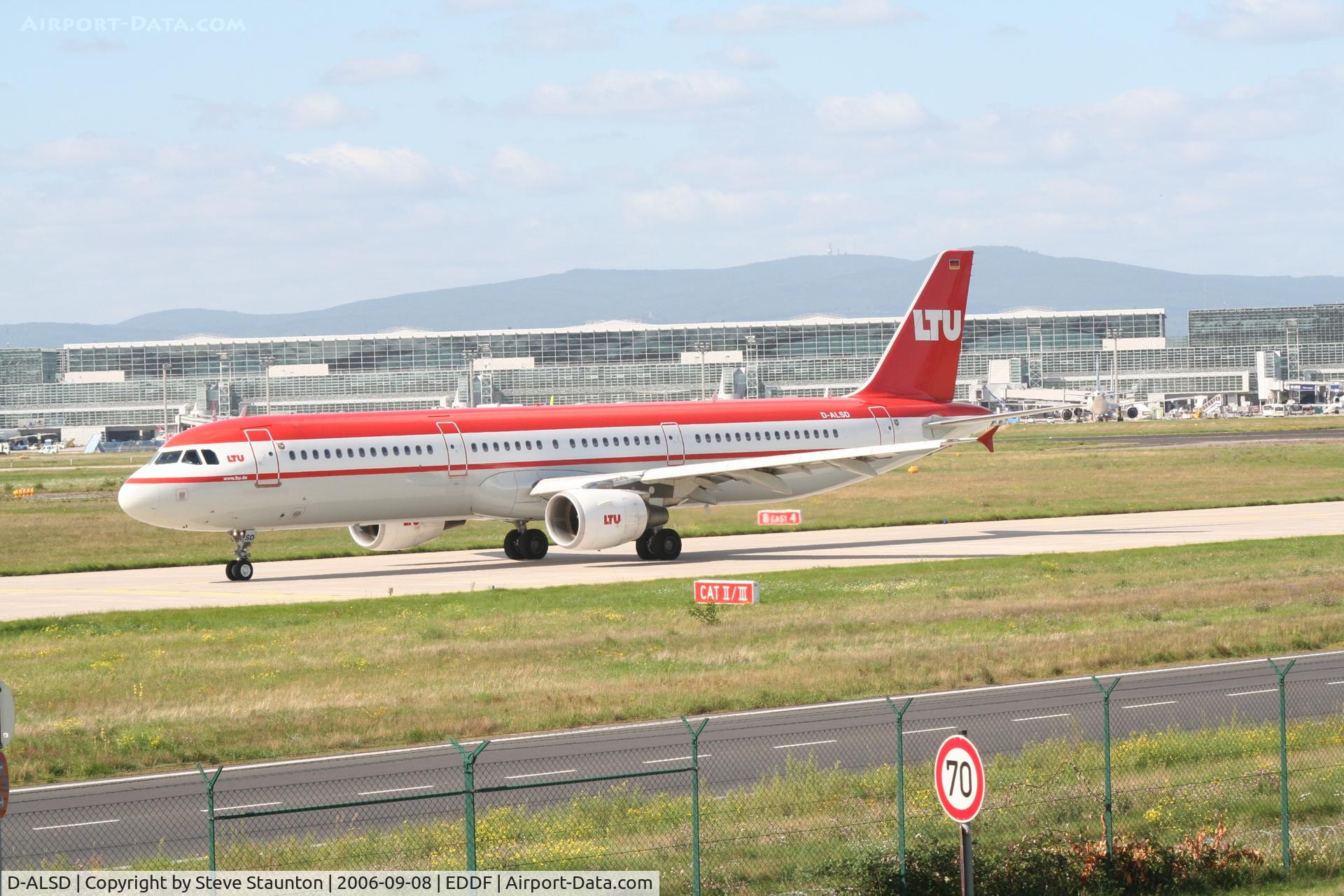 D-ALSD, 2001 Airbus A321-211 C/N 1607, Taken at Frankfurt September 2006