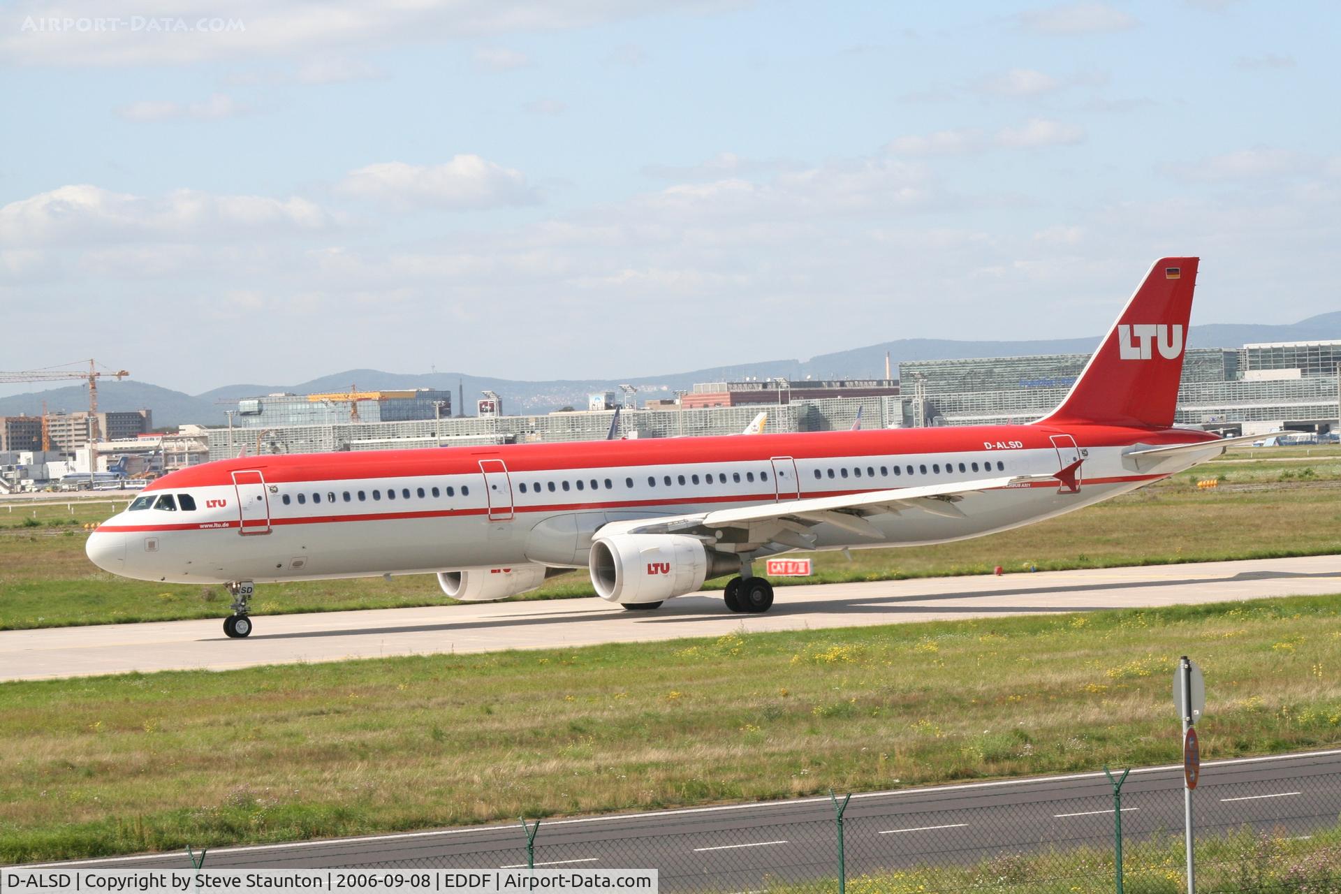 D-ALSD, 2001 Airbus A321-211 C/N 1607, Taken at Frankfurt September 2006