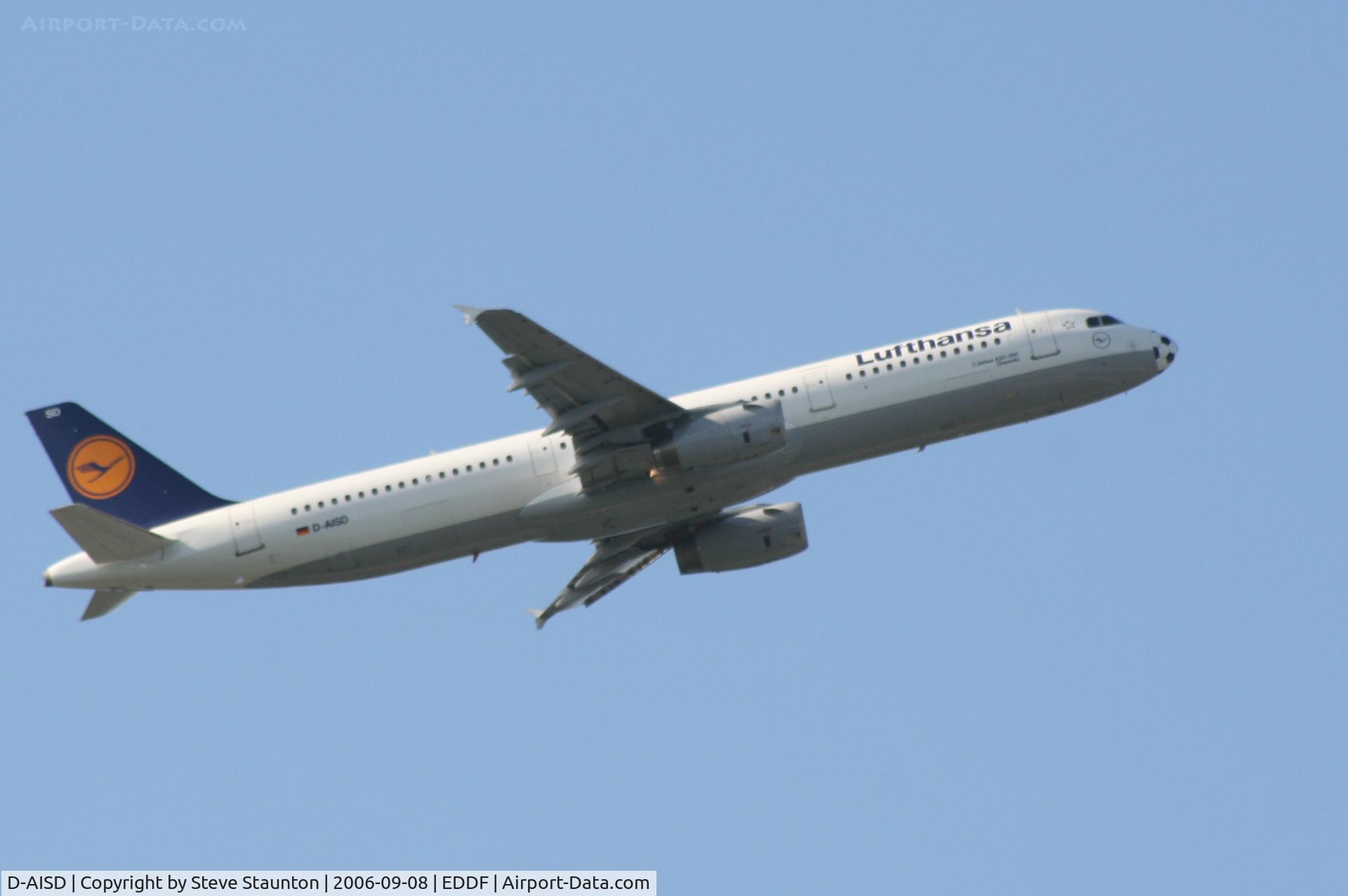 D-AISD, 2000 Airbus A321-231 C/N 1188, Taken at Frankfurt September 2006
