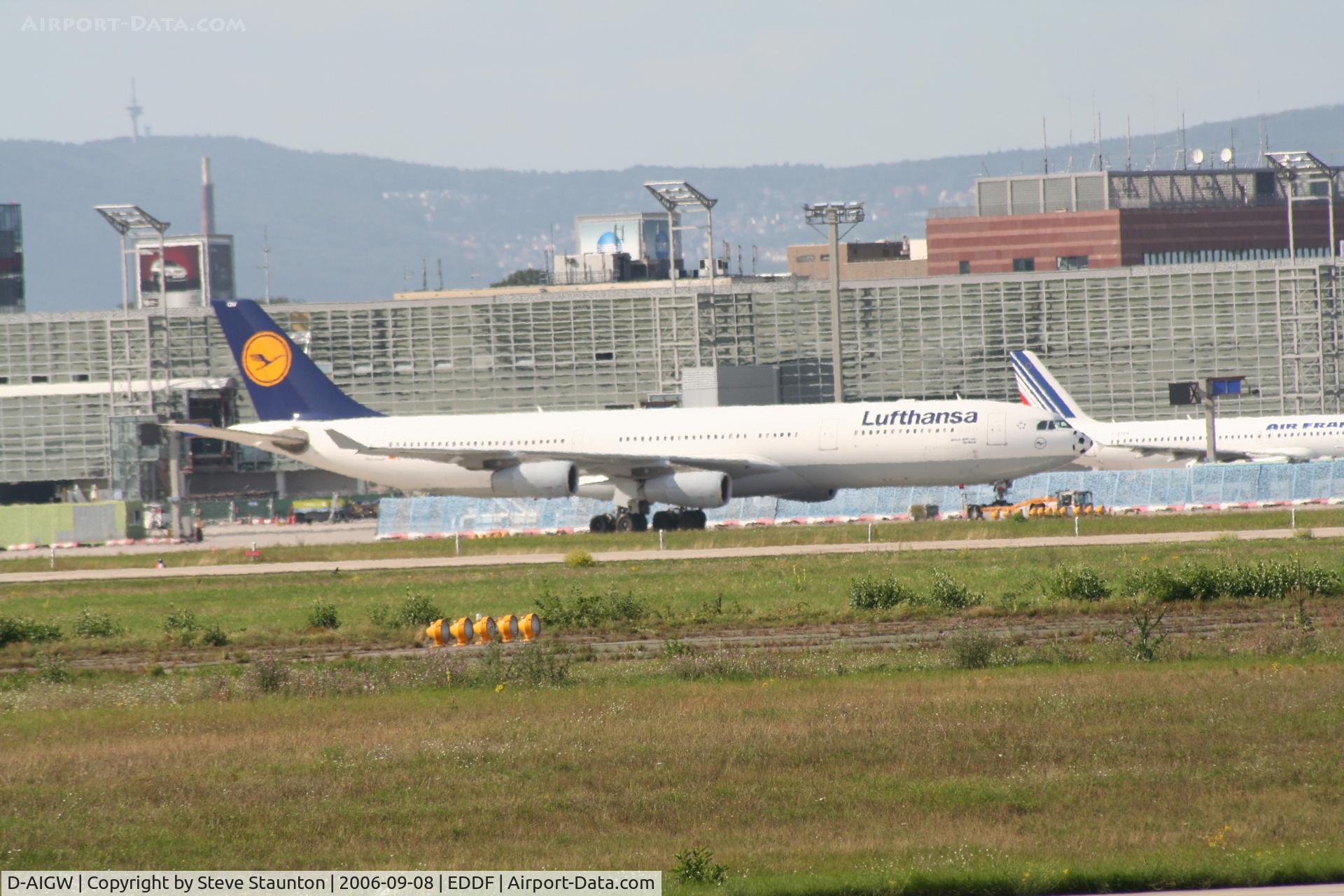 D-AIGW, 2000 Airbus A340-313X C/N 327, Taken at Frankfurt September 2006
