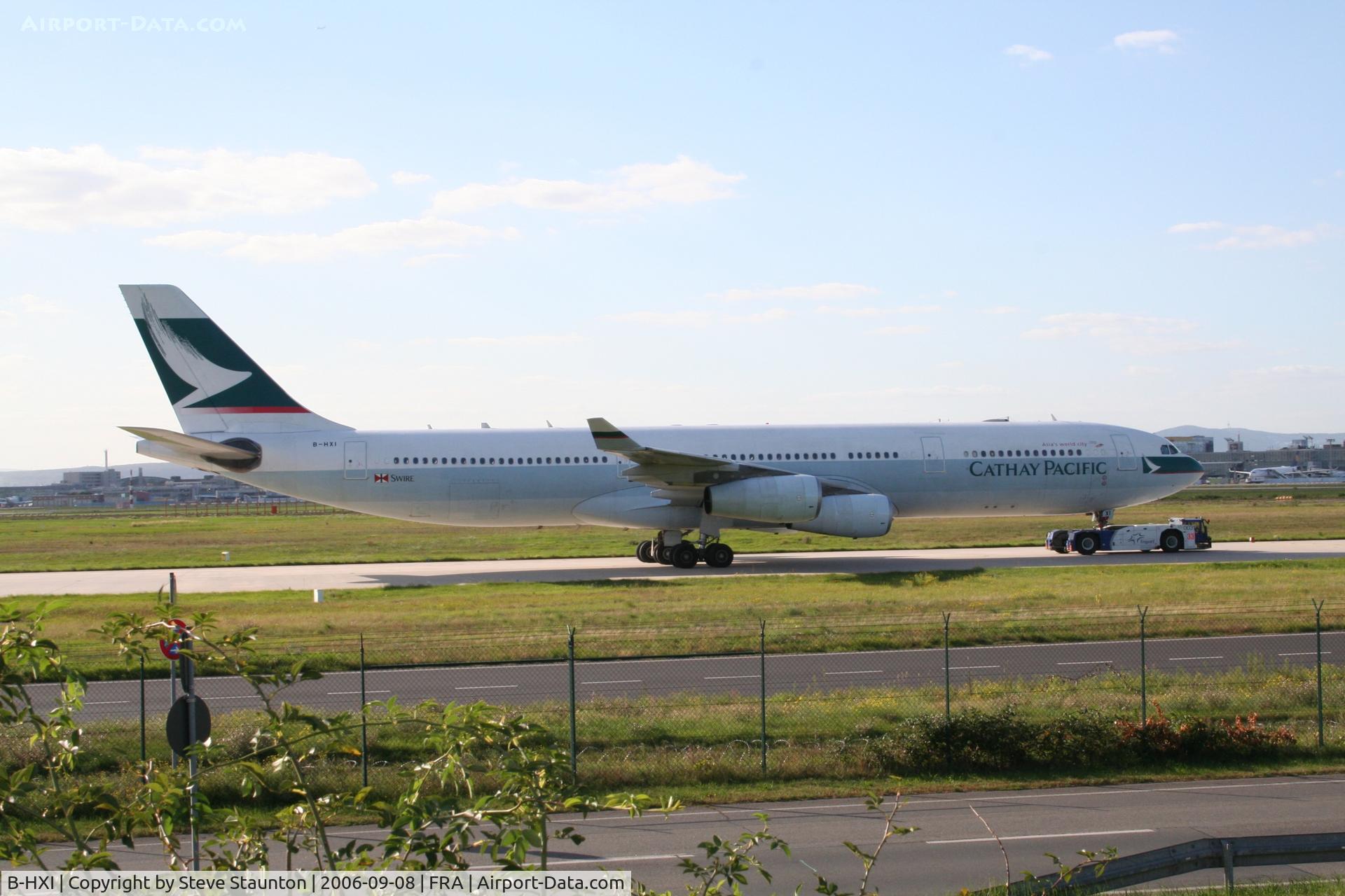 B-HXI, 1998 Airbus A340-313X C/N 220, Taken at Frankfurt September 2006
