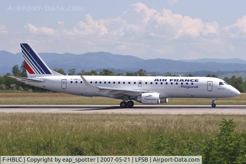 F-HBLC, 2007 Embraer 190AR (ERJ-190-100IGW) C/N 19000080, landing from CDG