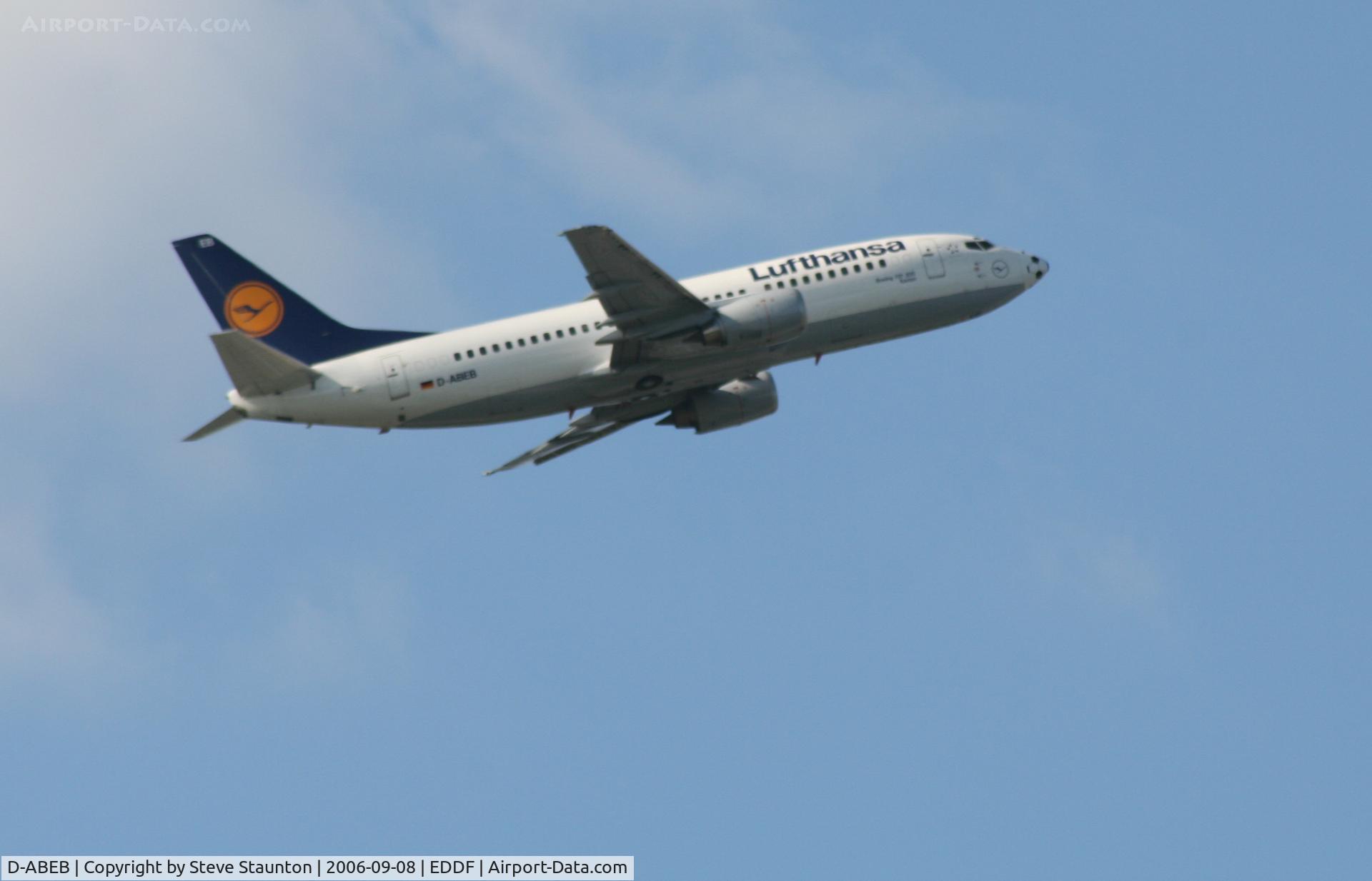 D-ABEB, 1991 Boeing 737-330 C/N 25148, Taken at Frankfurt September 2006