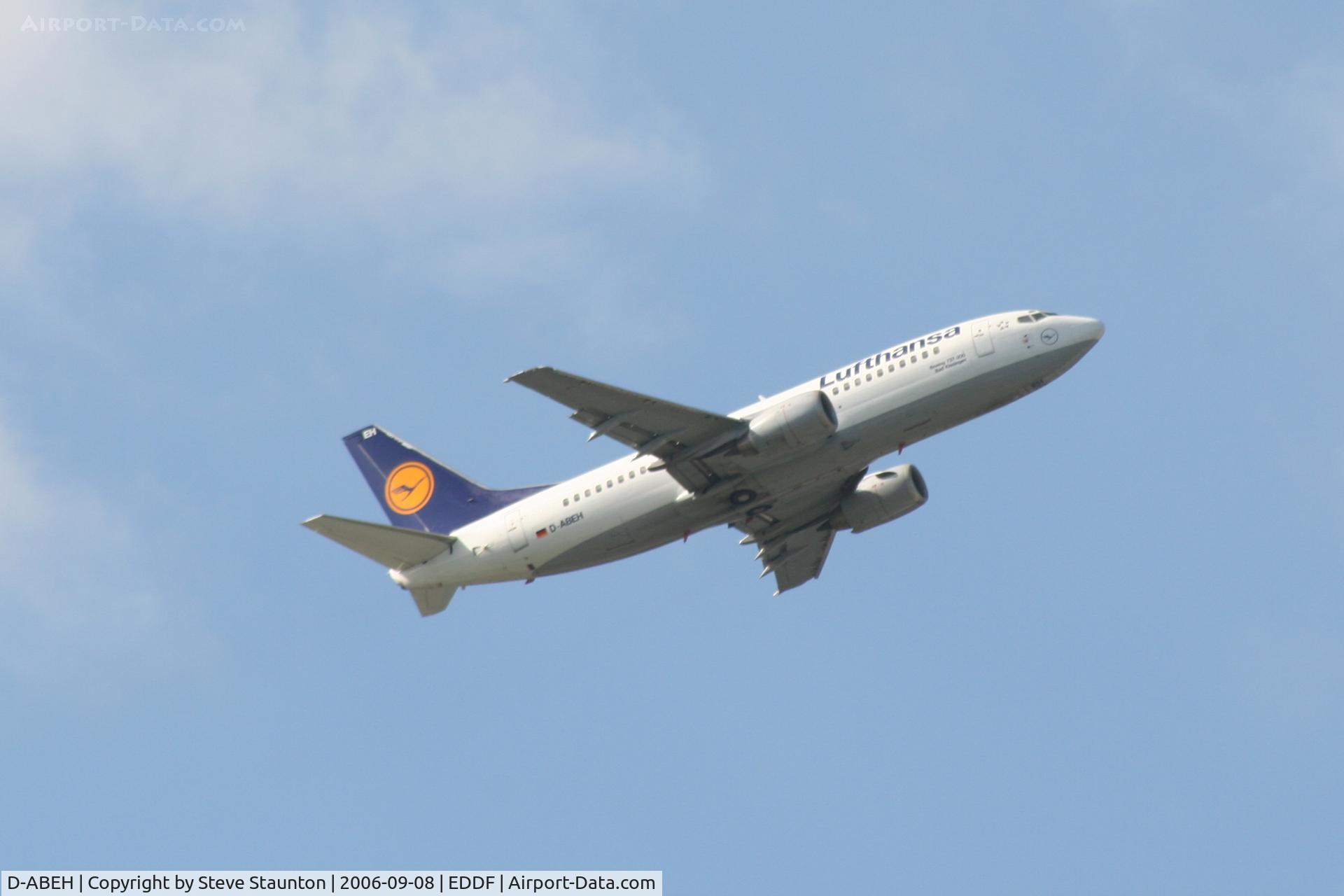 D-ABEH, 1991 Boeing 737-330 C/N 25242, Taken at Frankfurt September 2006