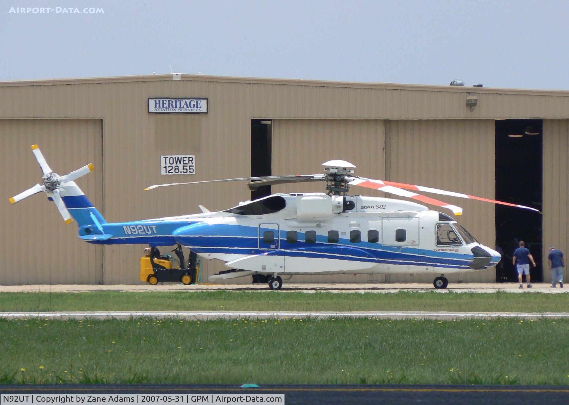 N92UT, 2005 Sikorsky S-92A C/N 920021, At mod shop, Grand Prairie, TX