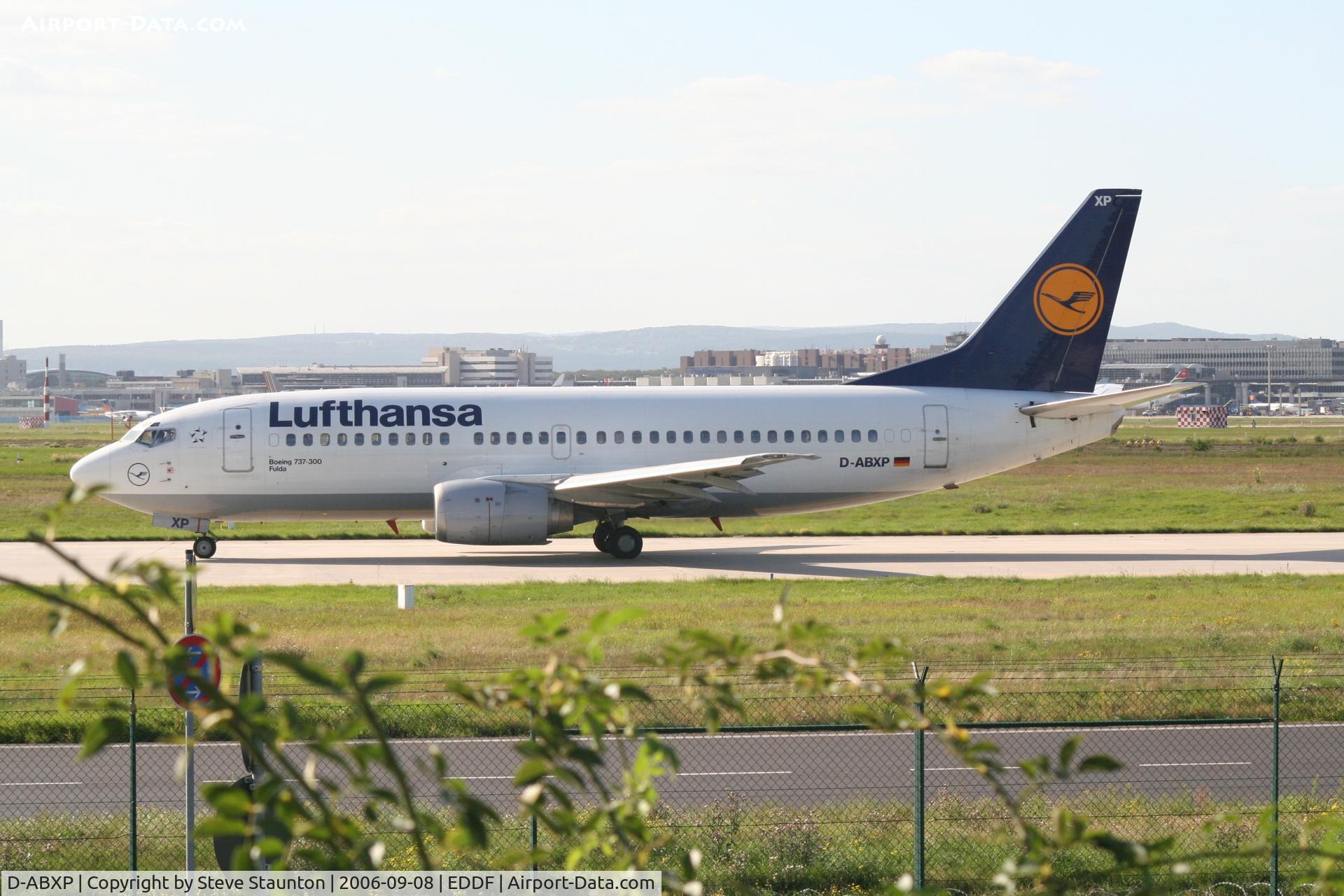 D-ABXP, 1988 Boeing 737-330 C/N 23874, Taken at Frankfurt September 2006