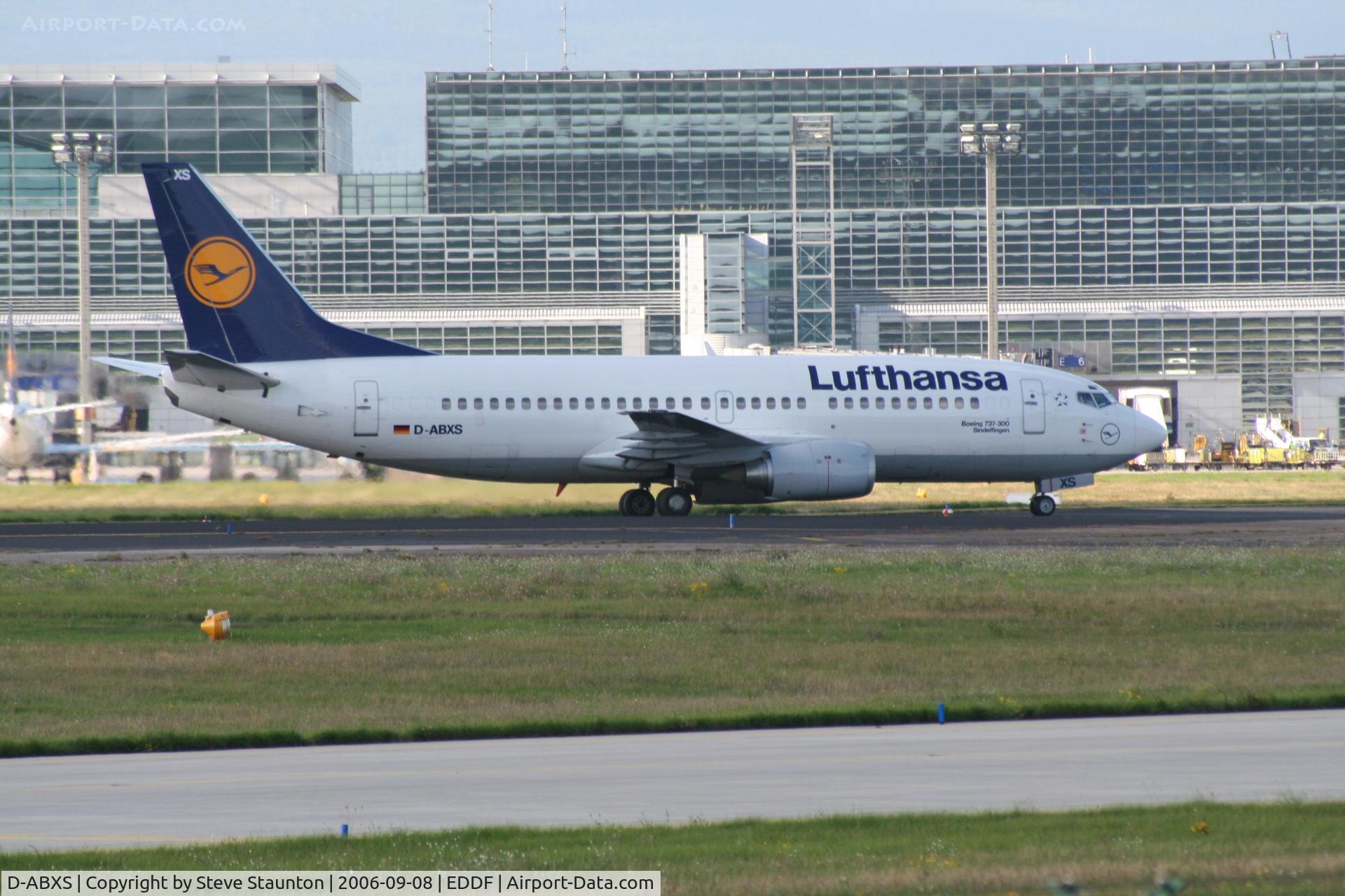 D-ABXS, 1988 Boeing 737-330 C/N 24280, Taken at Frankfurt September 2006