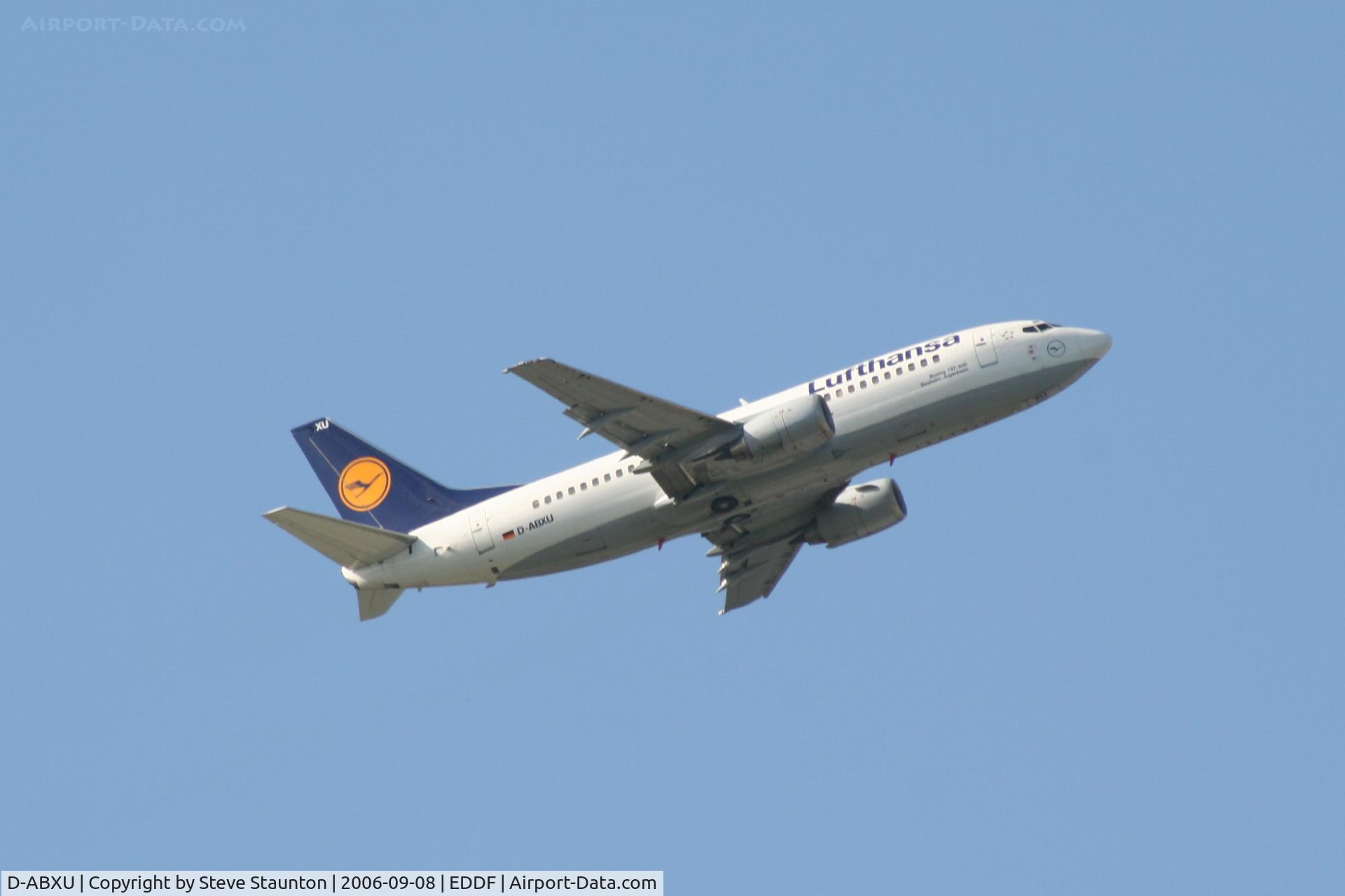 D-ABXU, 1989 Boeing 737-330 C/N 24282, Taken at Frankfurt September 2006