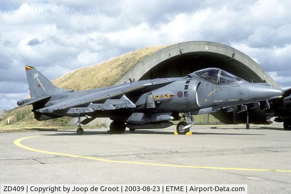 ZD409, British Aerospace Harrier GR.7 C/N P38, This Harrier was on the last ever Open House at Eggebek.