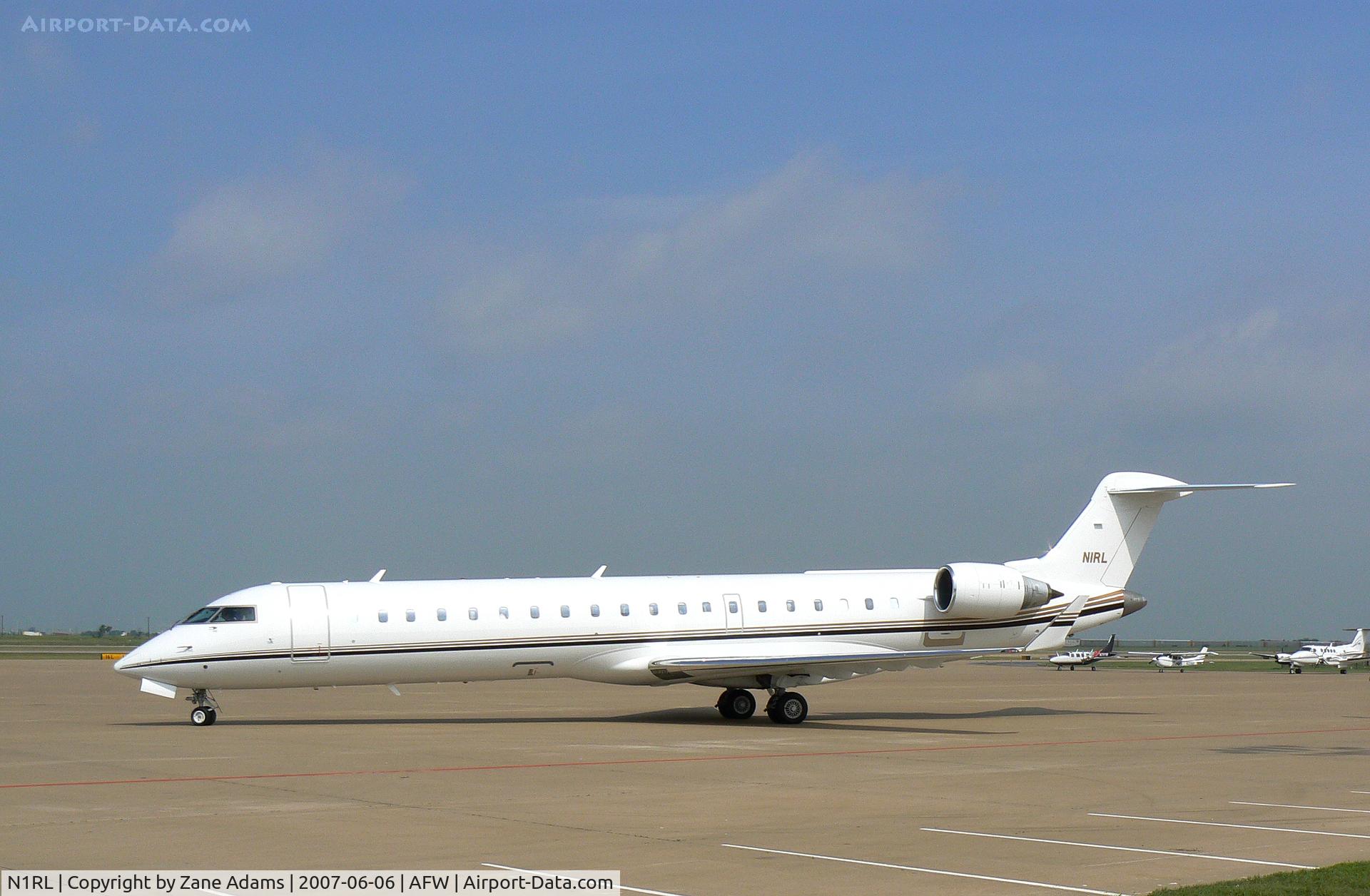 N1RL, 1999 Bombardier CRJ-700 (CL-600-2C10) Regional Jet C/N 10004, Indy Racing League officials transport arrives for race weekend at Texas Motor Speedway