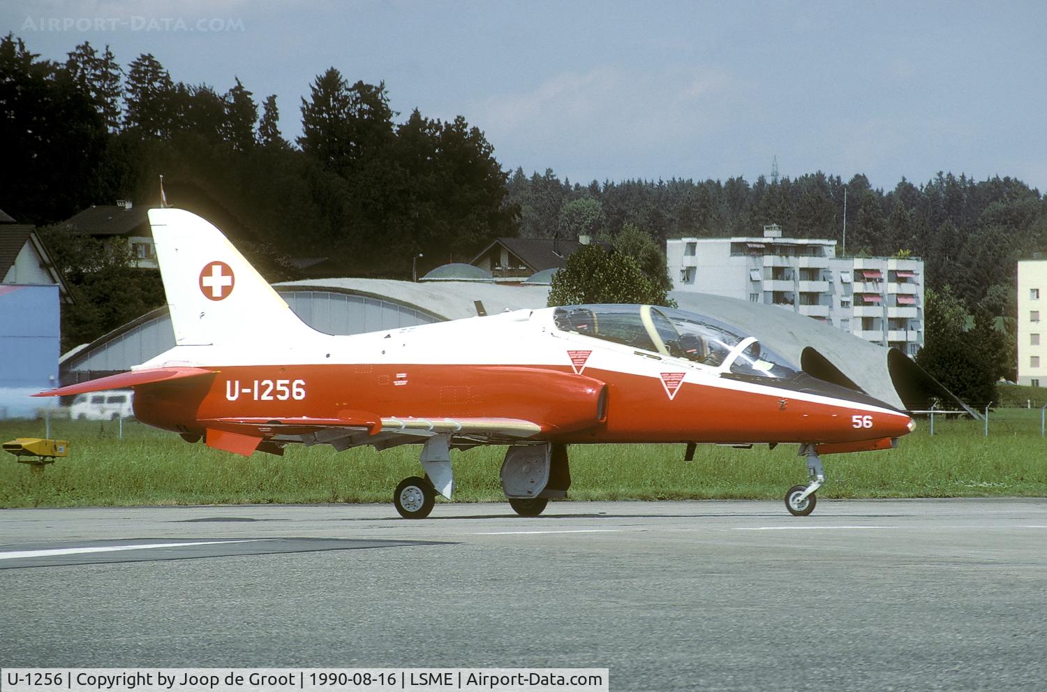 U-1256, 1990 British Aerospace Hawk T.66 C/N SW00?/341, This Hawk was w/o two months later.
