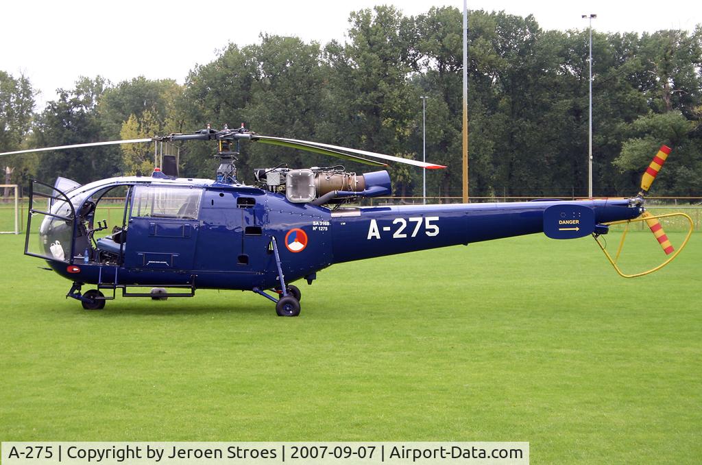 A-275, 1965 Aérospatiale SE-3160S Alouette III C/N 1275, Seen in Roermond
