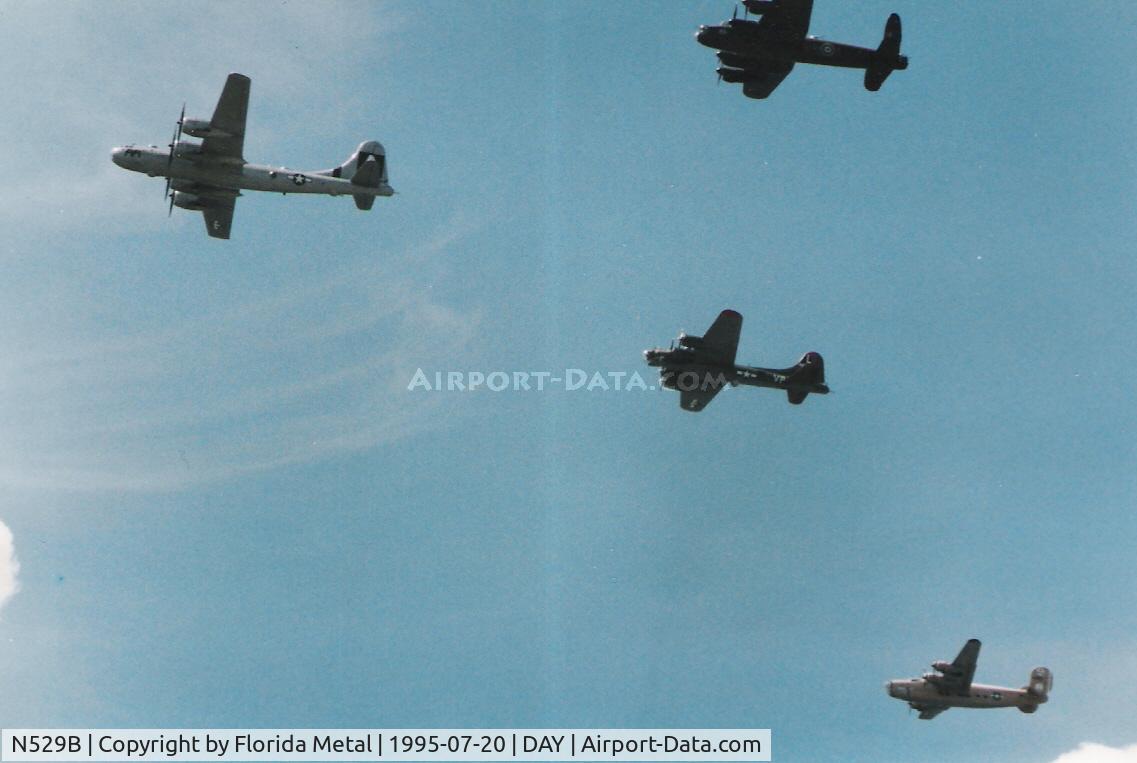 N529B, 1944 Boeing B-29A-60-BN Superfortress C/N 11547, Bomber formation - B-29, B-24, B-17, Lancaster