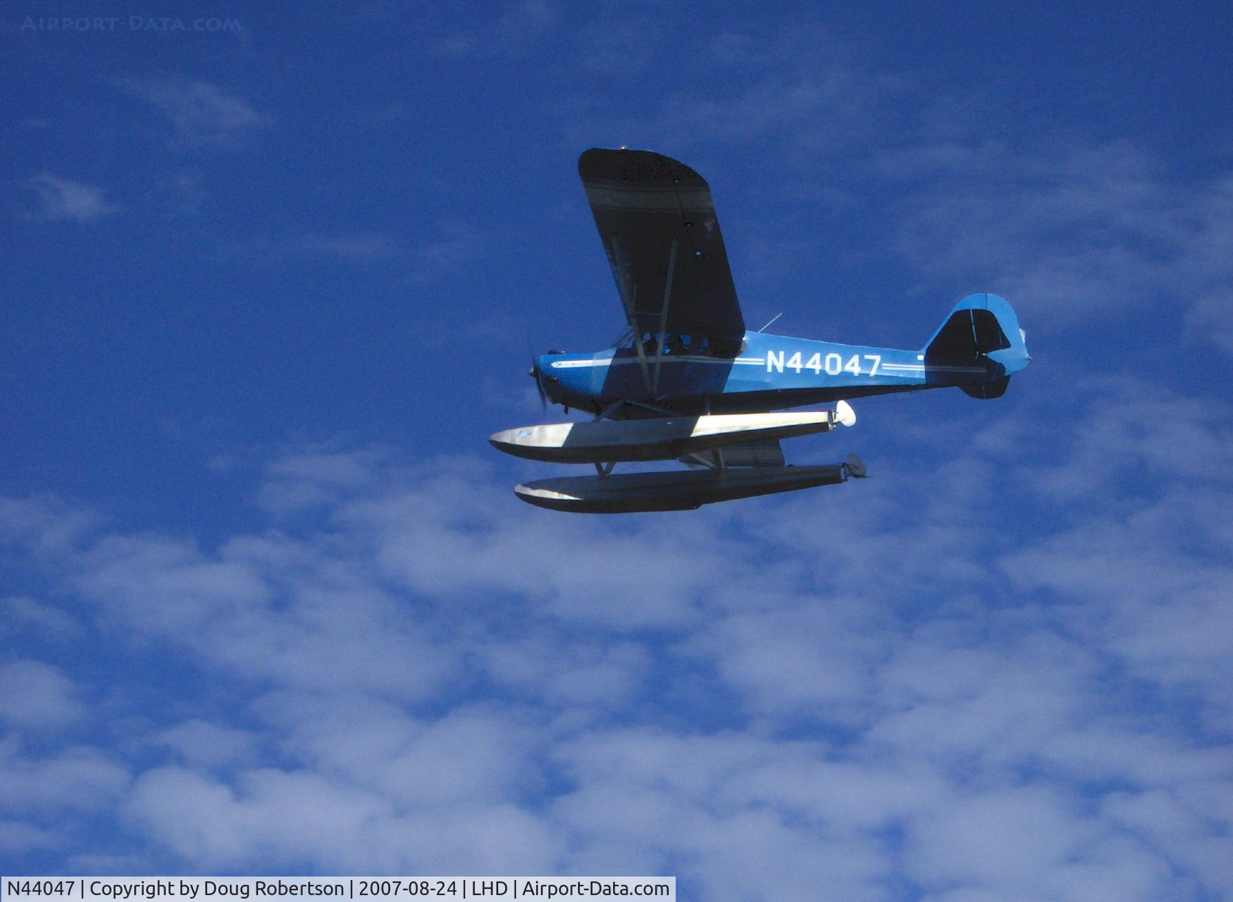 N44047, 1946 Taylorcraft BC12-D C/N 9847, 1946 Taylorcraft BC12-D, Continental O-200 100 Hp upgrade, Multiple certification, takeoff climb