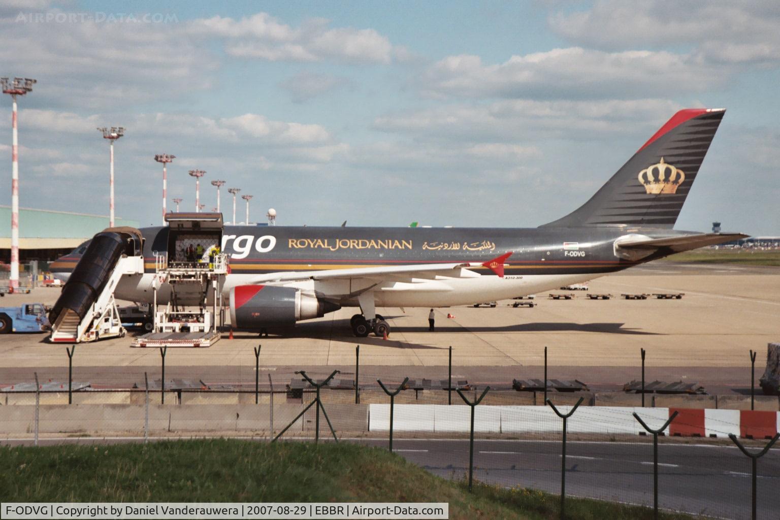 F-ODVG, 1988 Airbus A310-304 C/N 490, after loading - BRUCARGO apron