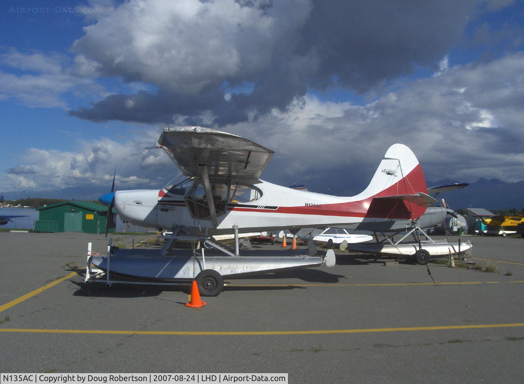 N135AC, Crow Andrew CROW 200 C/N 100, 2004 Andrew Crow CROW 200 (Aeronca 15AC SEDAN Experimental class rebuild?), uses Skis, Floats