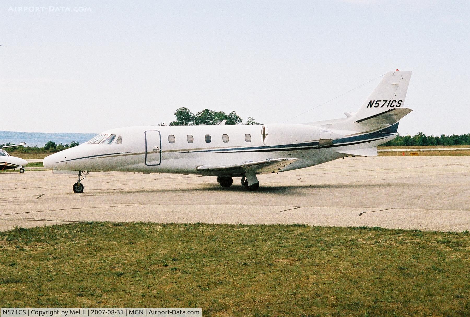N571CS, 2007 Cessna 560XLS Citation Excel C/N 560-5680, Parked @ Harbor Springs Airport (MGN)