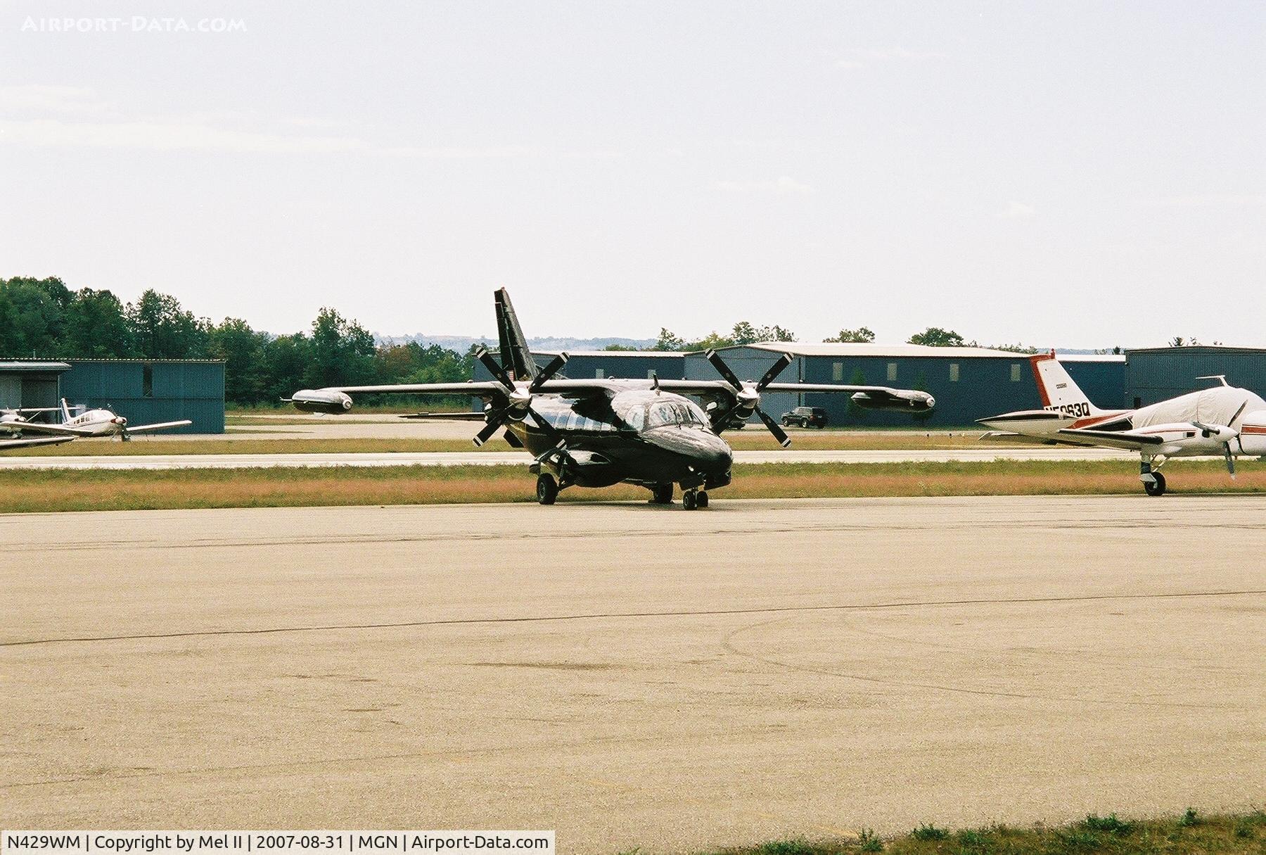 N429WM, 1981 Mitsubishi MU-2B-60 Marquise C/N 1520 S.A., Parked @ Harbor Springs Airport (MGN)