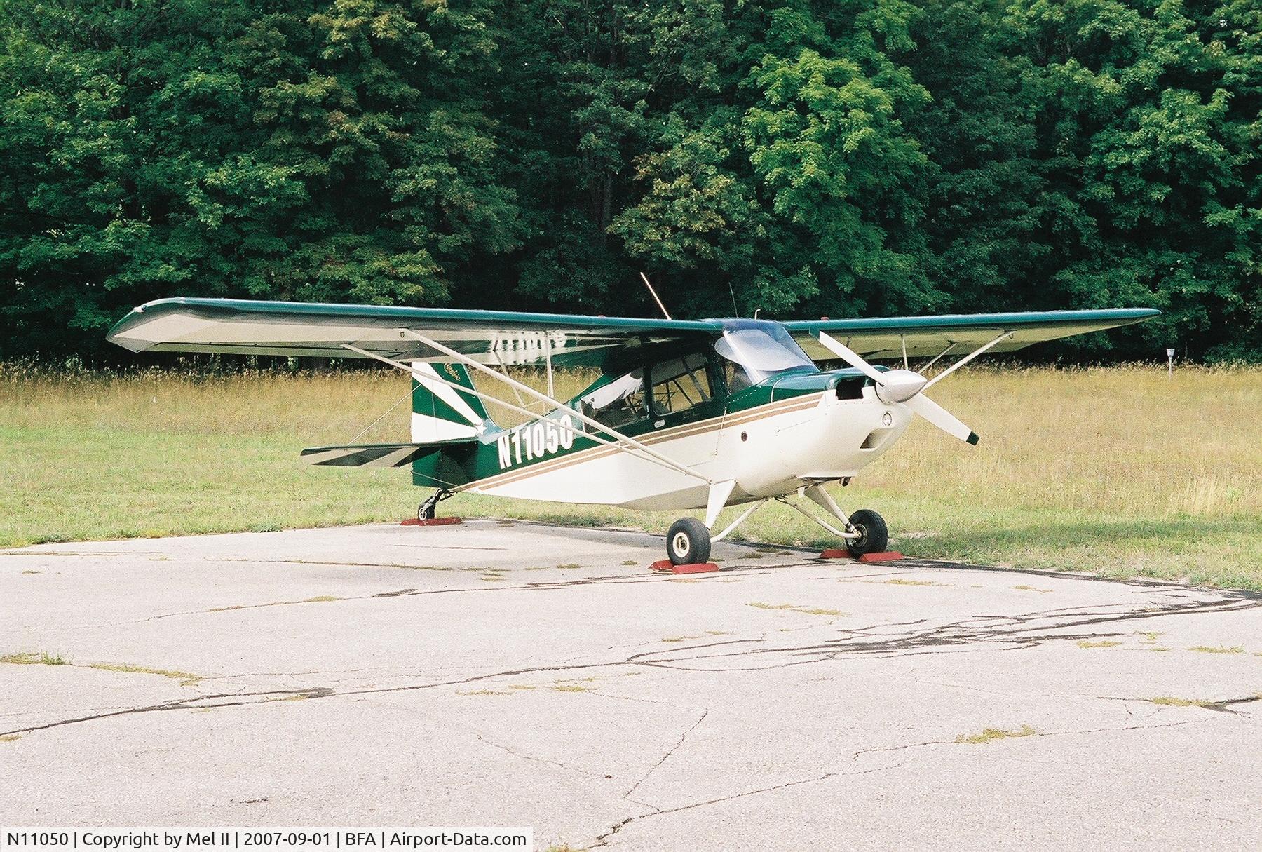 N11050, 1964 Champion 7ECA Citabria C/N 52, Parked @ Boyne Mountain Airport (BFA)
