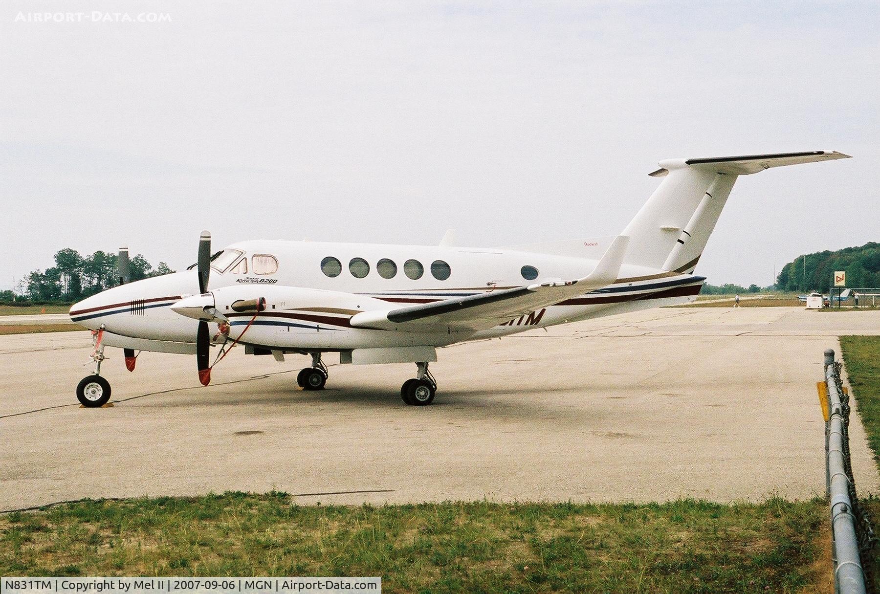 N831TM, 1998 Raytheon Aircraft Company B200 C/N BB-1635, Parked @ Harbor Springs Airport (MGN)