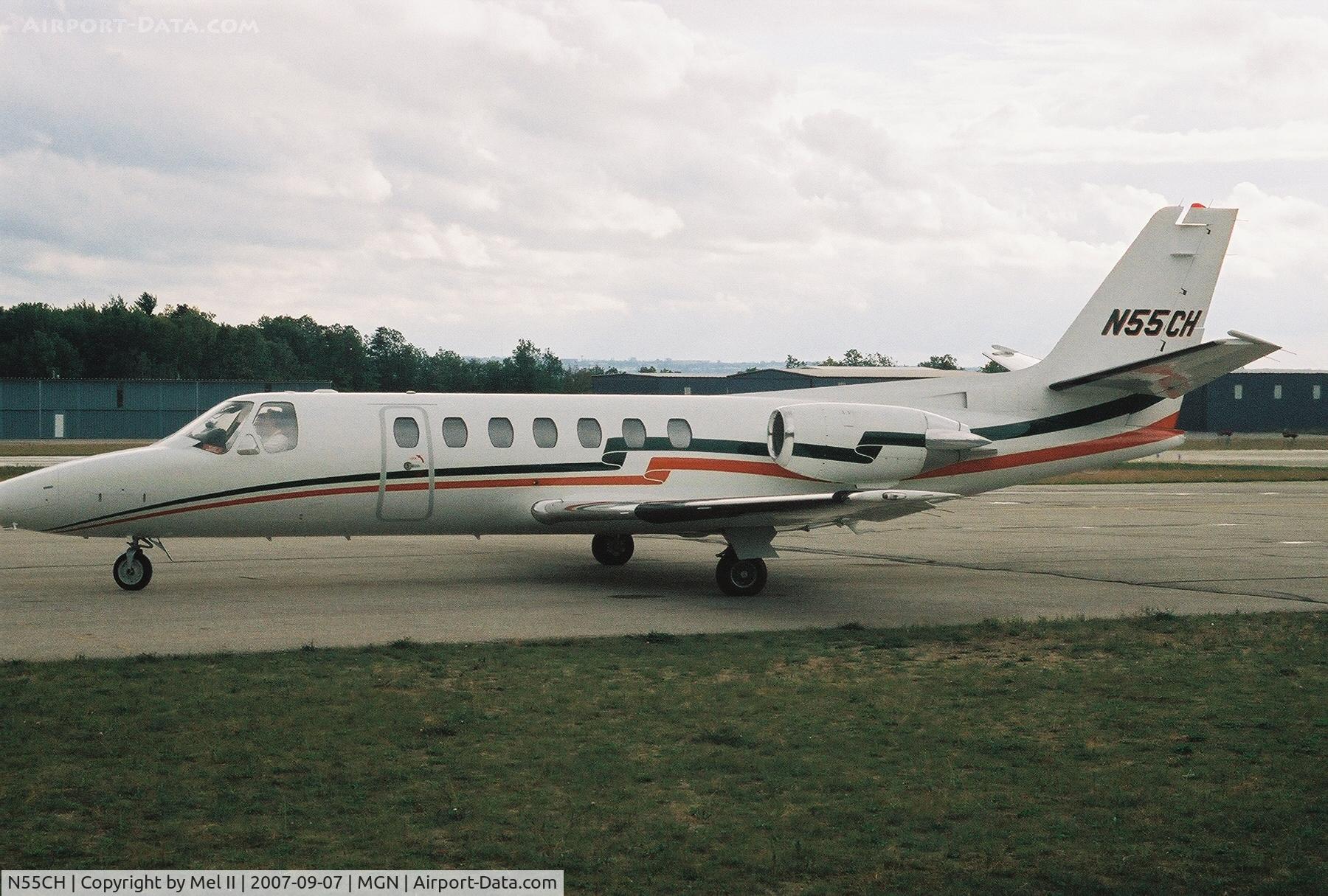 N55CH, 1993 Cessna 560 C/N 560-0240, Parked @ Harbor Springs Airport (MGN)