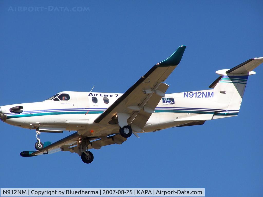 N912NM, 1997 Pilatus PC-12/45 C/N 169, Landing on 17L