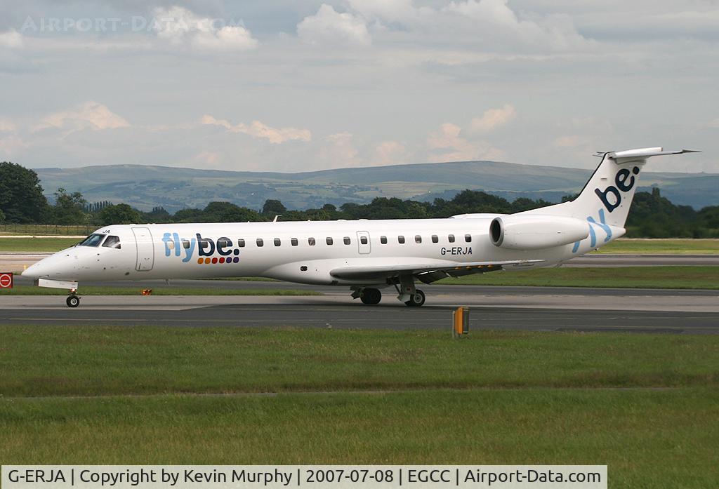 G-ERJA, 2000 Embraer EMB-145EP (ERJ-145EP) C/N 145229, Flybe passing the viewing mound