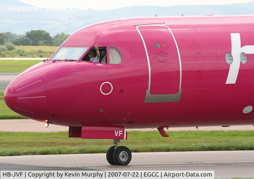 HB-JVF, 1993 Fokker 100 (F-28-0100) C/N 11466, Hello captain !