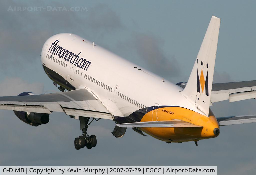 G-DIMB, 1997 Boeing 767-31K C/N 28865, Monarch 767 take off