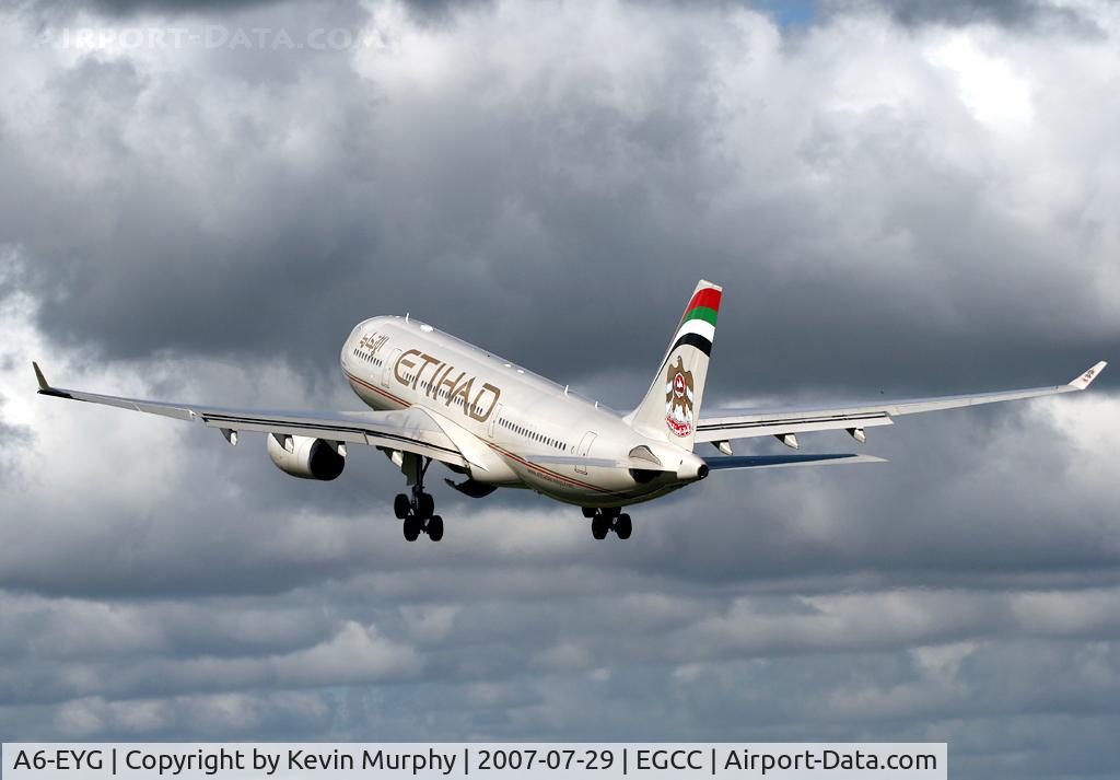 A6-EYG, 2006 Airbus A330-243 C/N 724, Etihad 330 on take off.