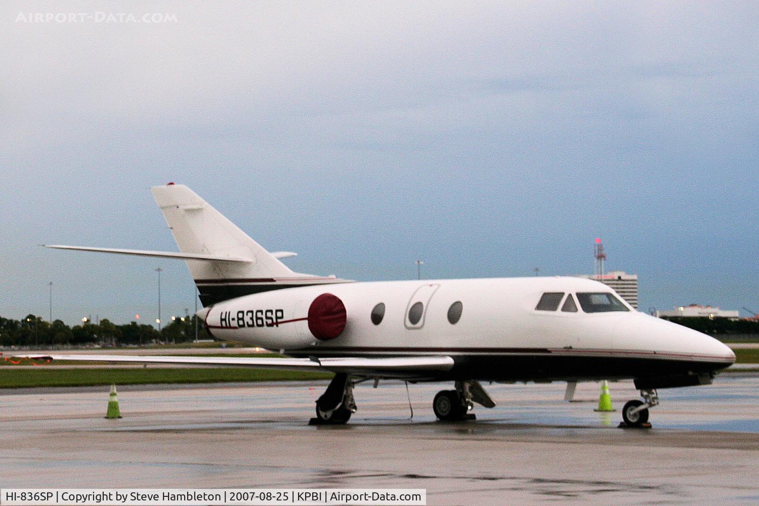 HI-836SP, 1975 Dassault Falcon 10 C/N 53, Dusk at West Palm Beach International