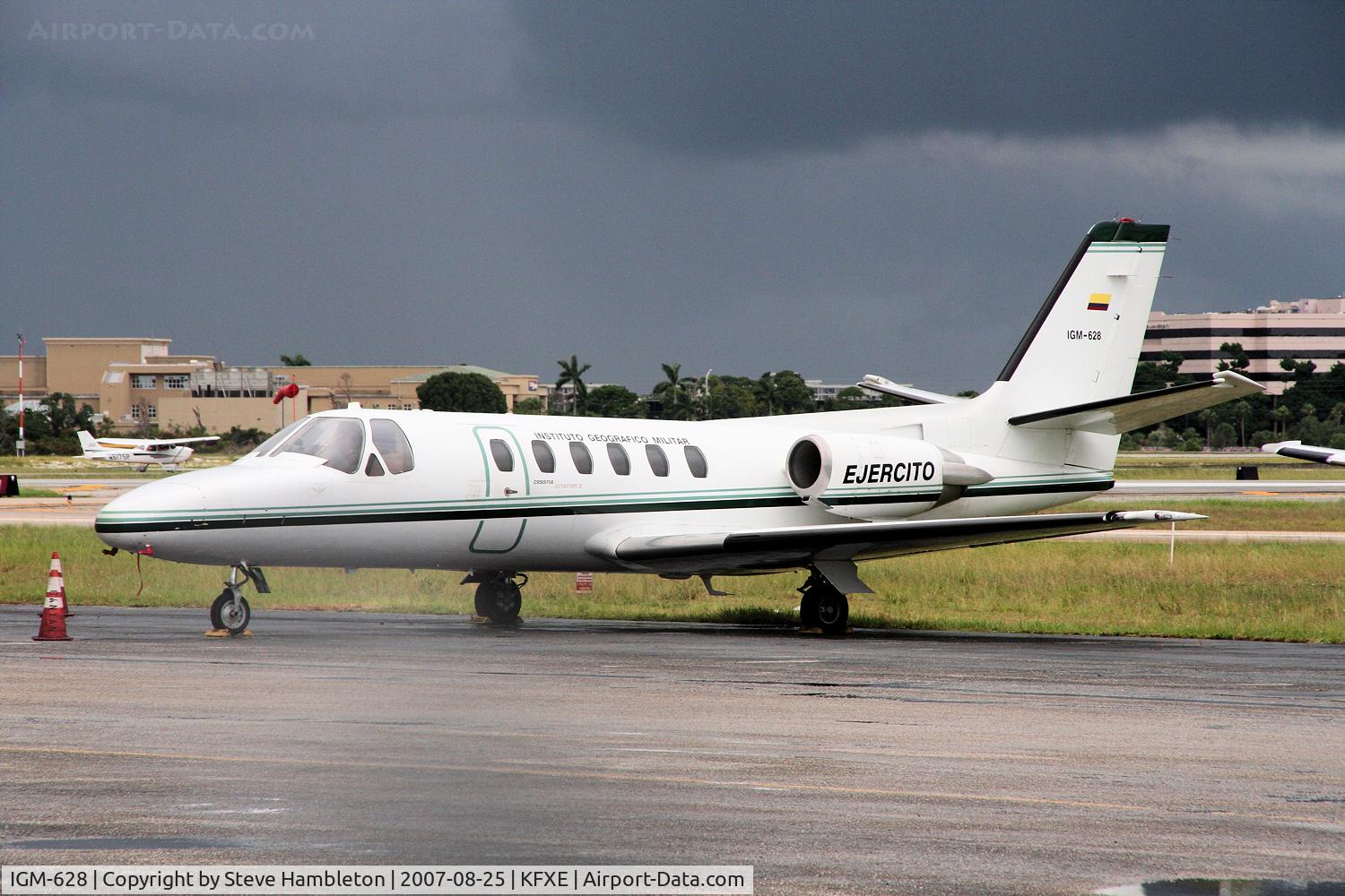 IGM-628, Cessna 550 Citation II C/N 550-0628, Ecuador Army Citation at Fort Lauderdale Exec