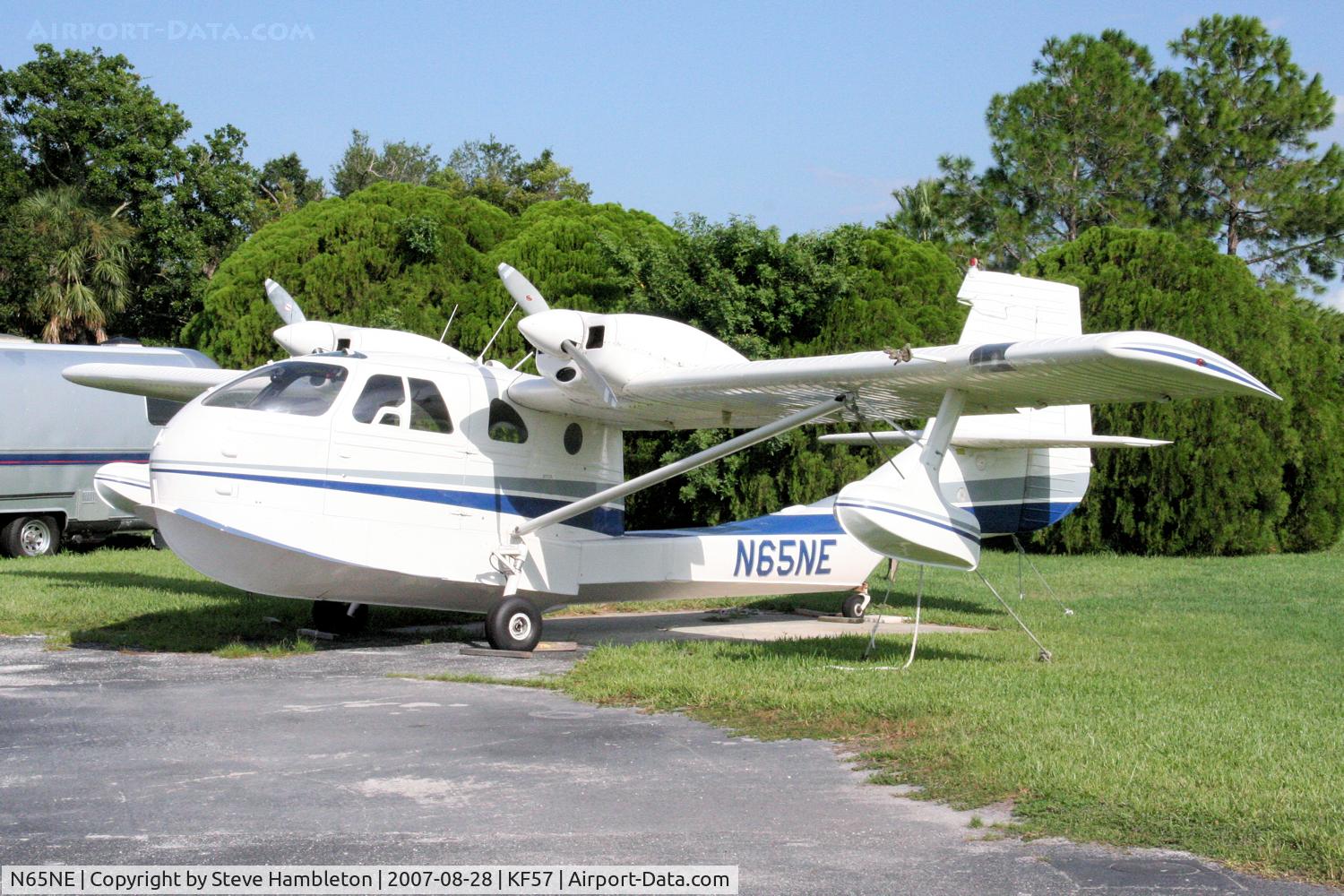 N65NE, 1986 STOL Aircraft UC-1 Twin Bee C/N 023, Parked at Jack Brown's Seaplane Base